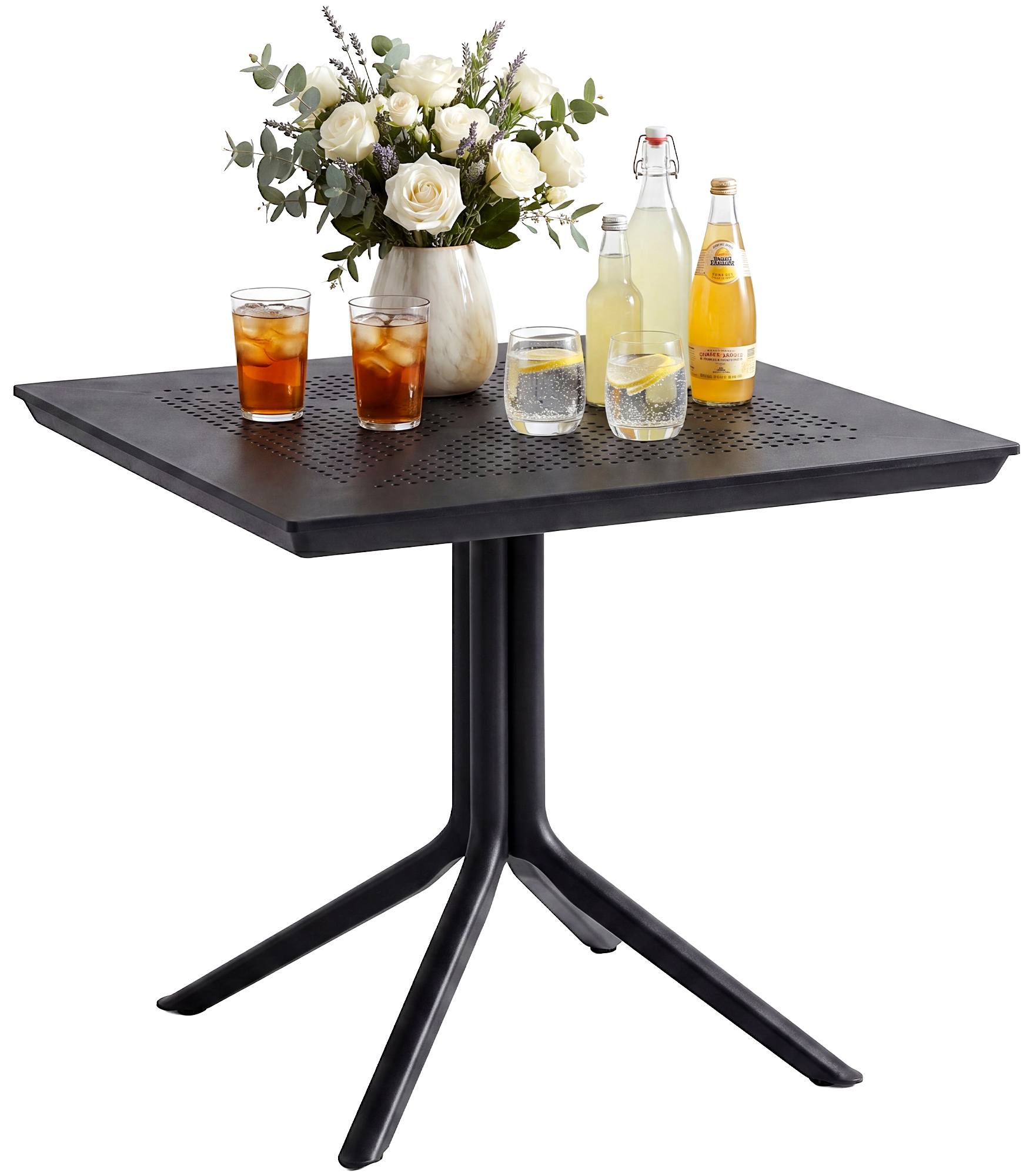 Mesa Lenval 80x80 cm robusta y moderna, perfecta para comedor o cocina