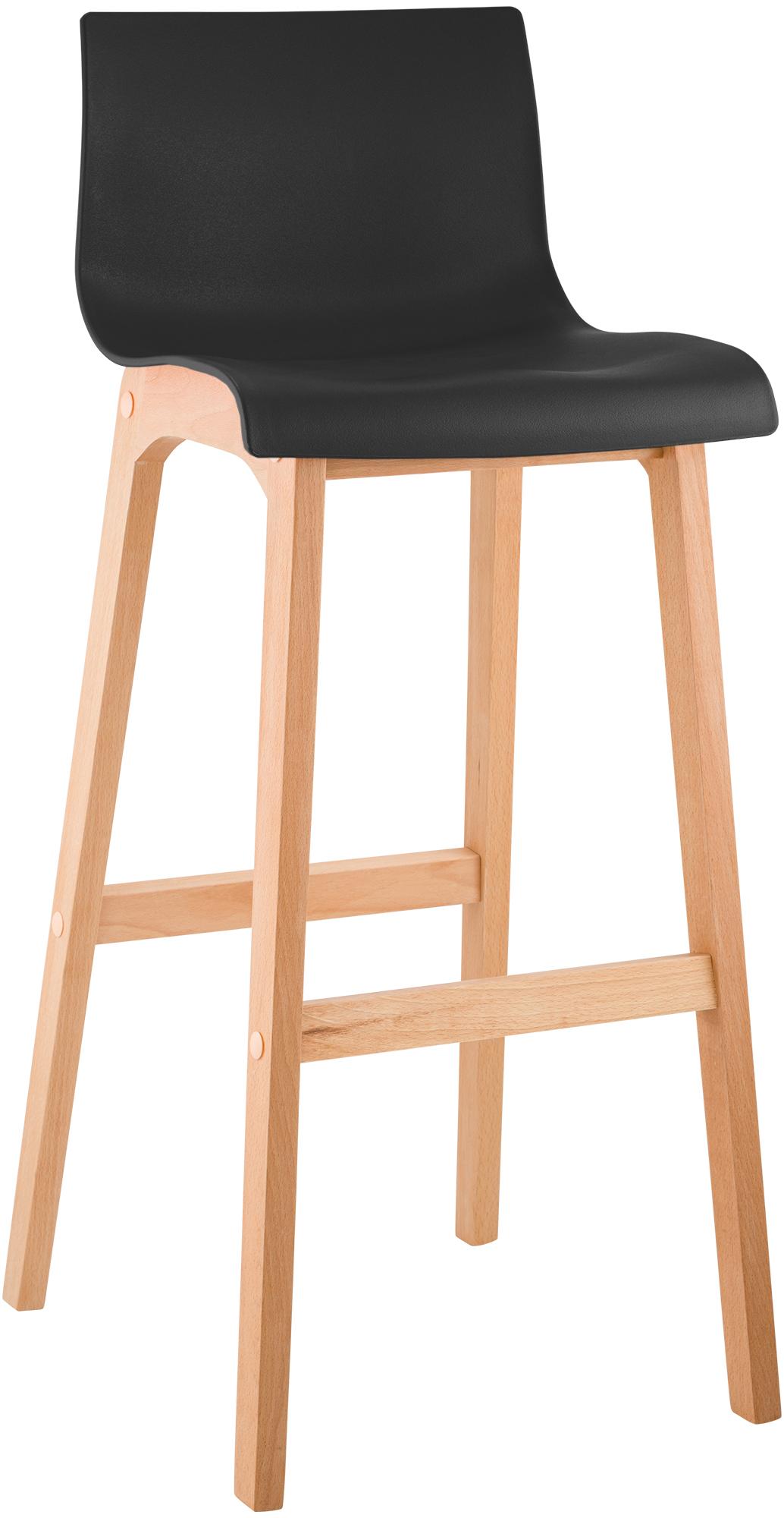 Taburete de bar Hover estructura de plástico base de cuatro patas Natura