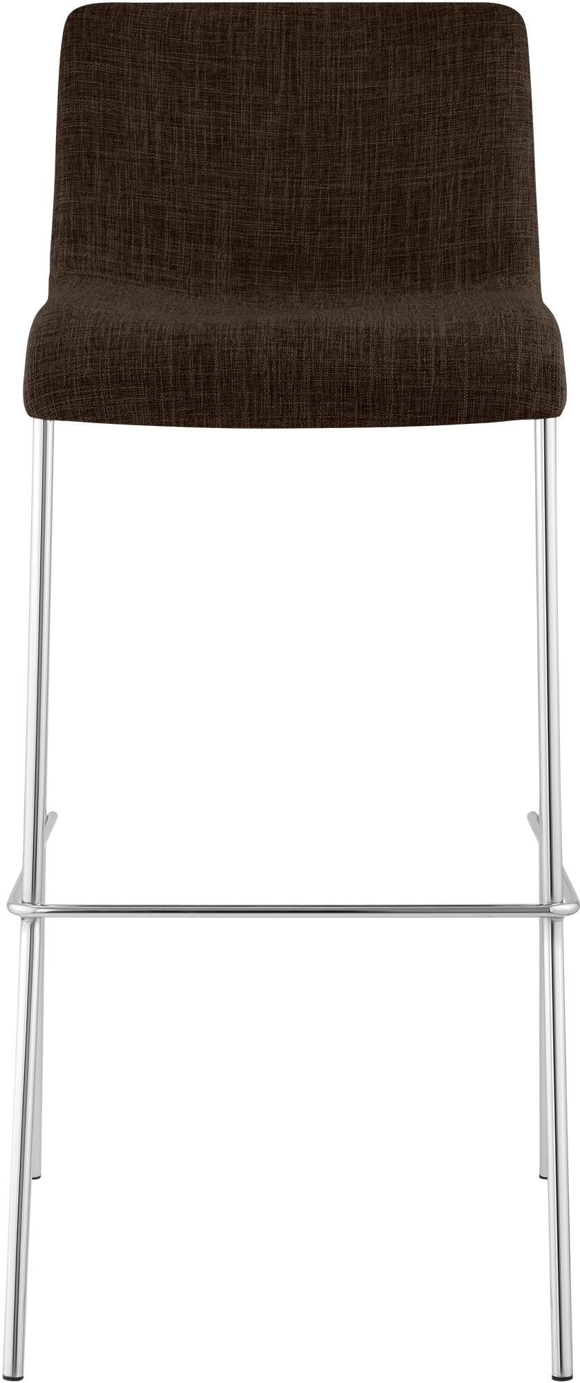 Taburete de bar Hover de tela con base de cuatro patas