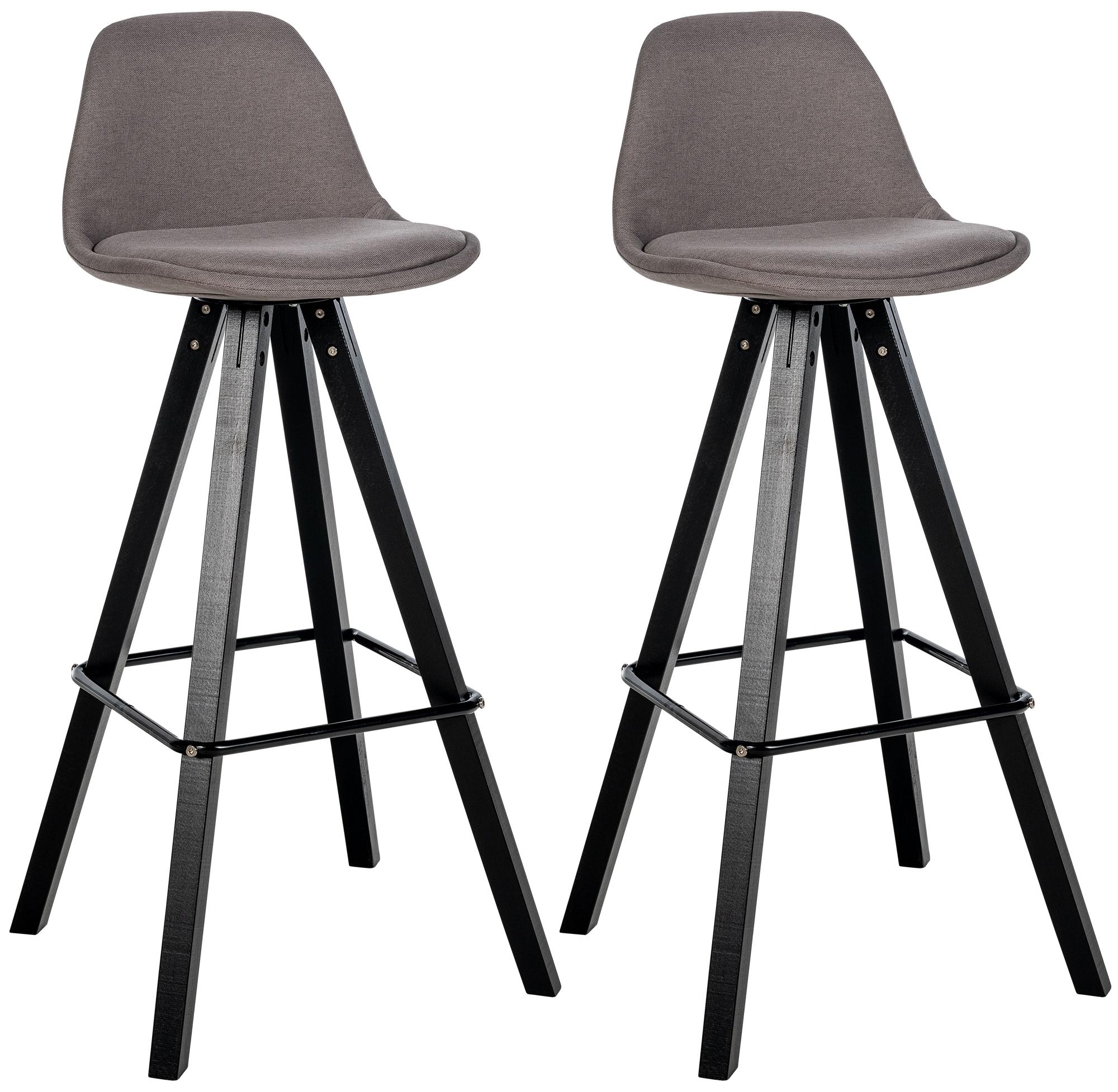 Juego de 2 taburetes de bar Corbin Tela Square
