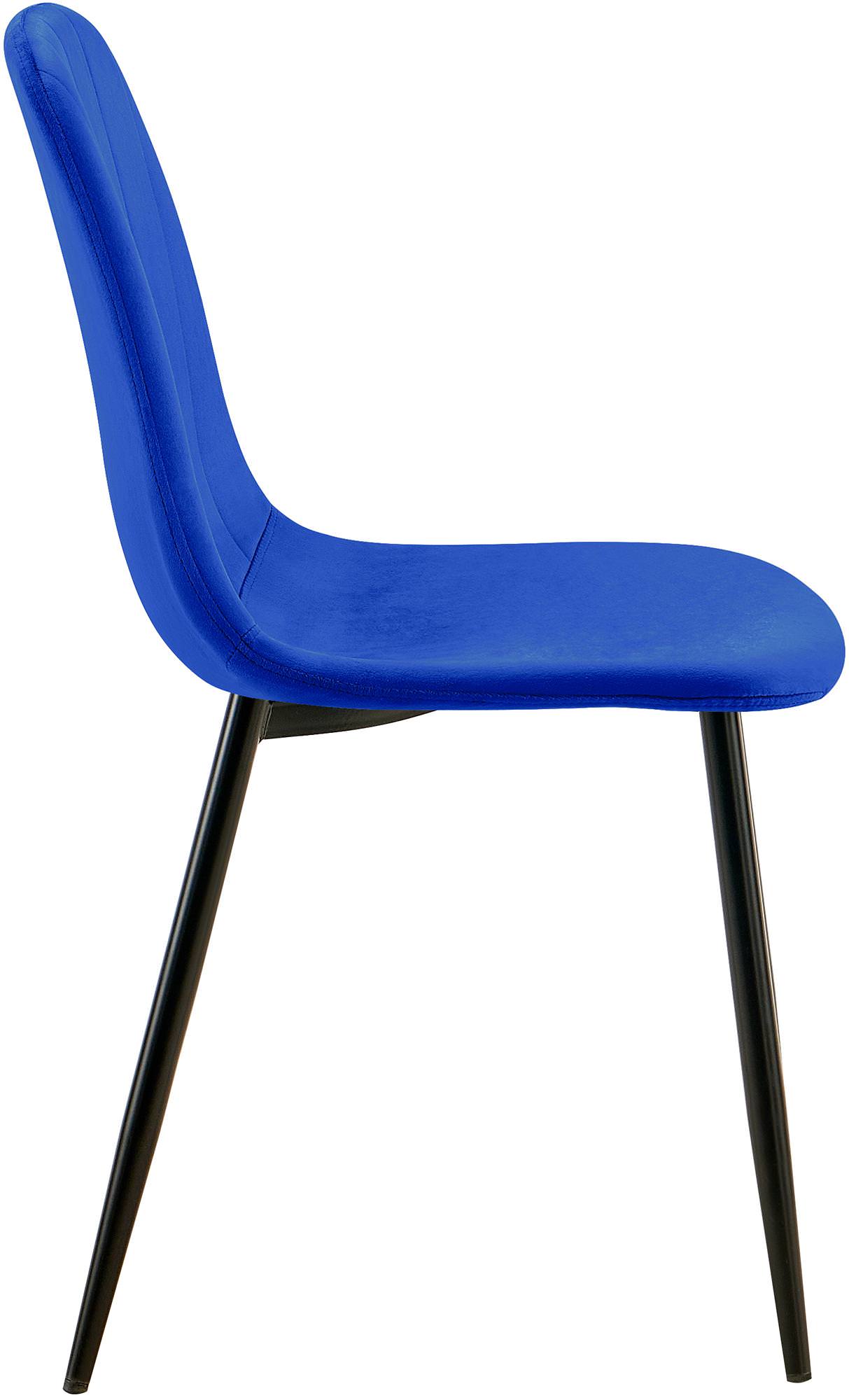 Juego De 4 Sillas de comedor Baxter en terciopelo
