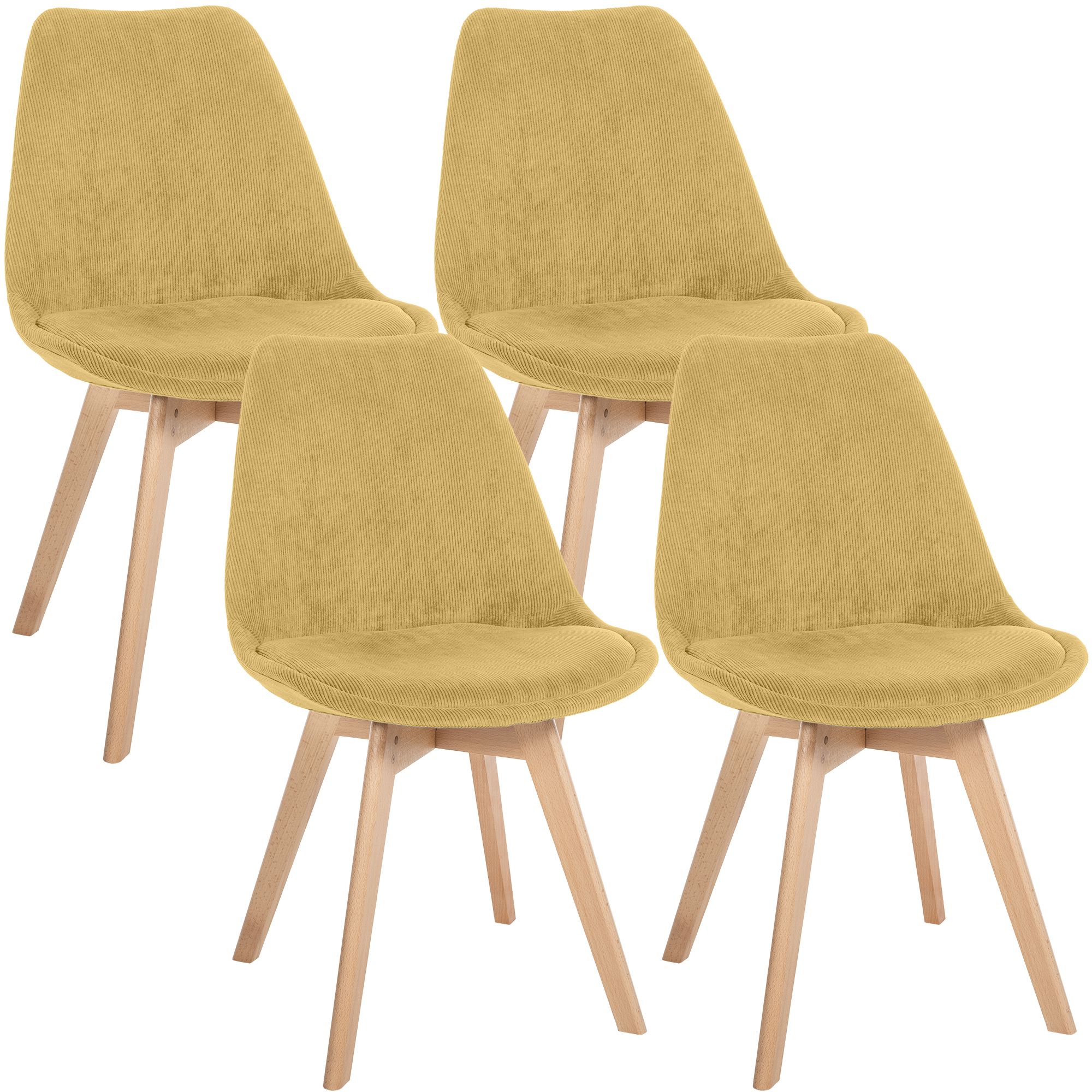Juego de 4 sillas de comedor Linares