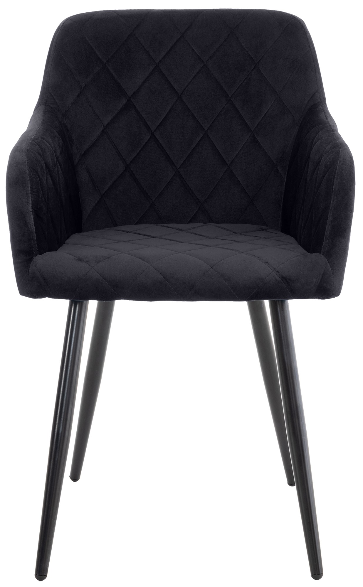 Juego de 4 sillas de comedor Shila en tela o terciopelo