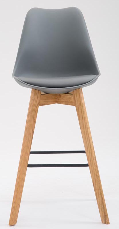 Set De 2 Taburetes De Bar Metz Con Asiento En Polipropileno