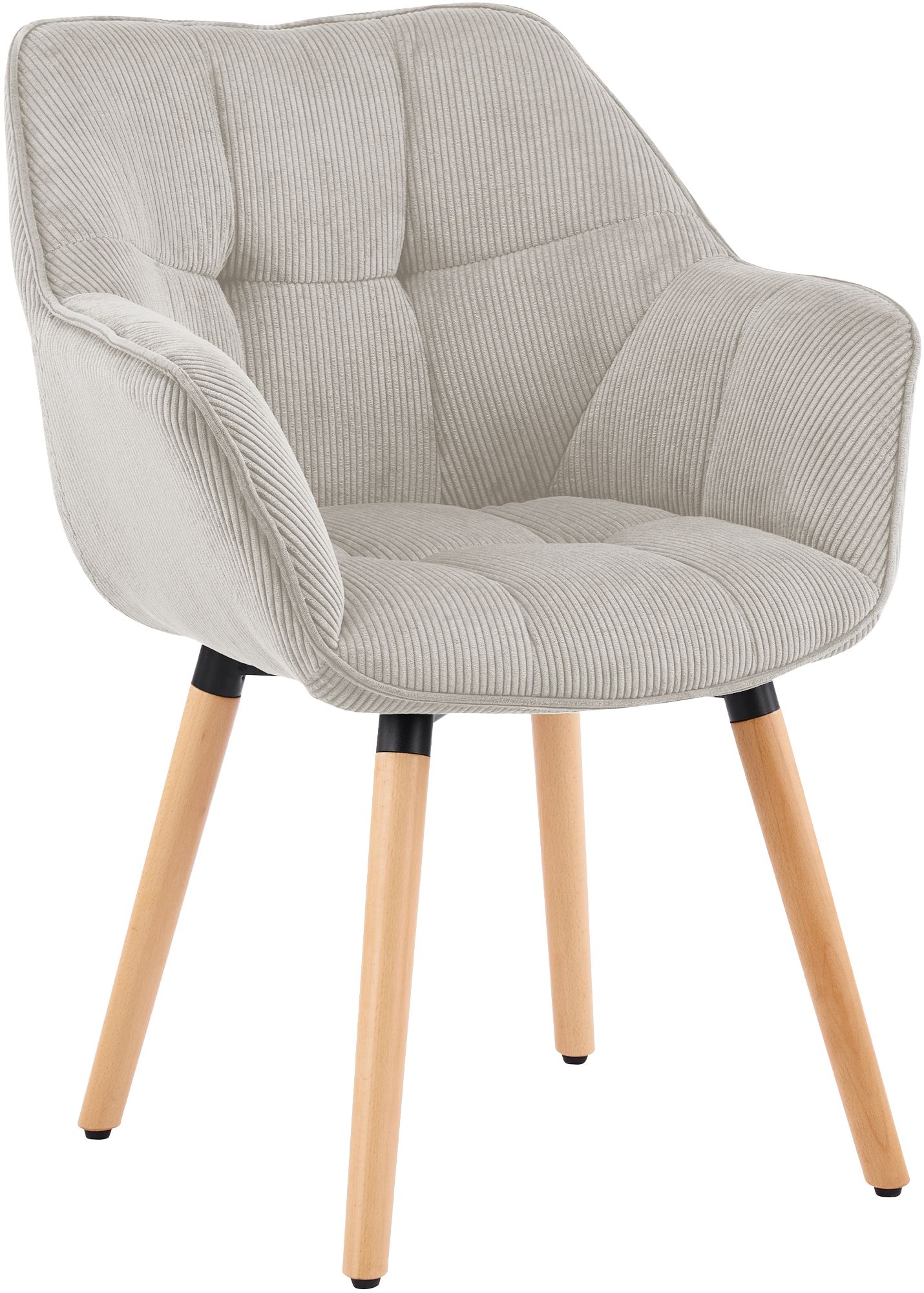 Silla de comedor Milford de pana: comodidad elegante y diseño moderno para tu hogar