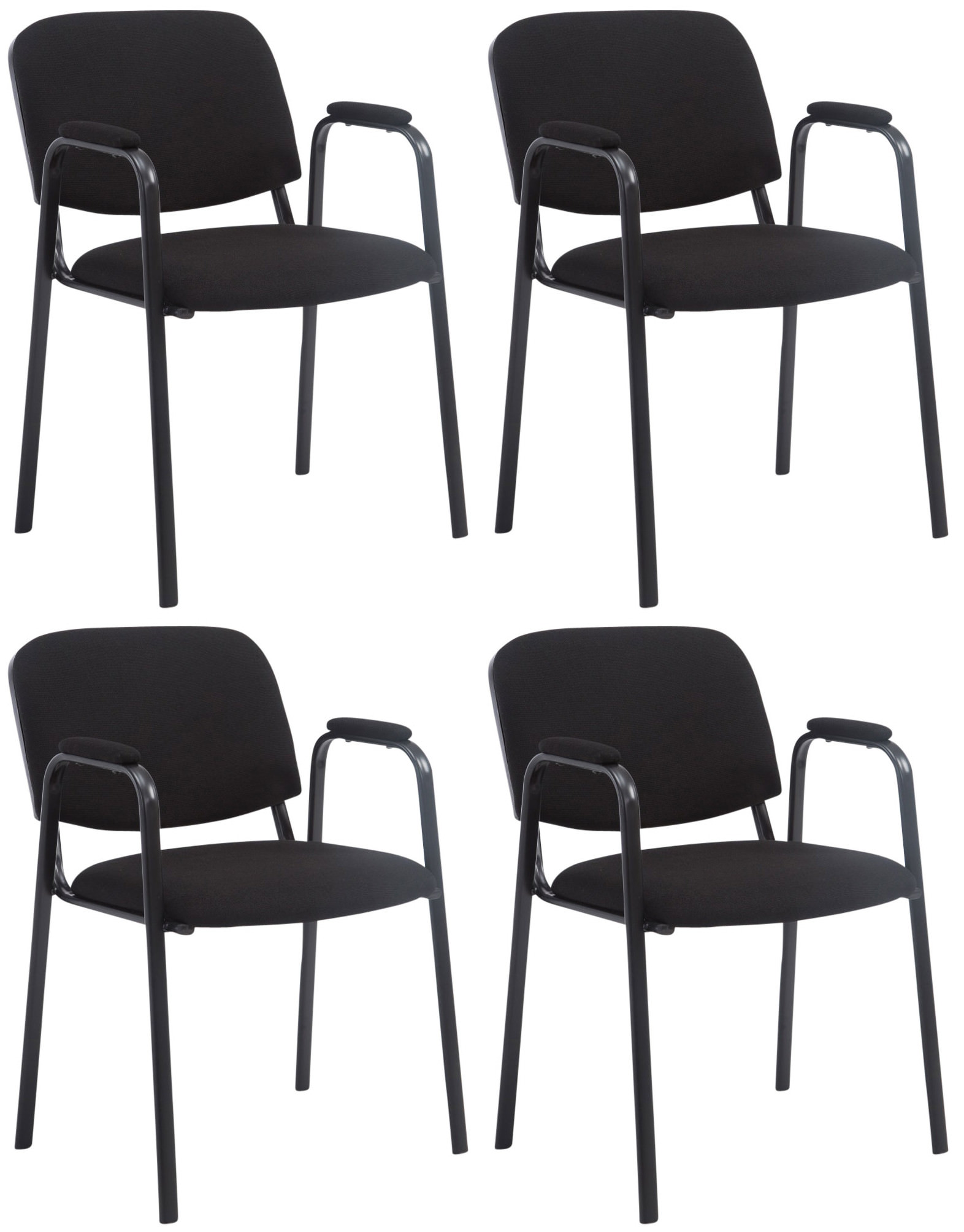 Set de 4 Sillas Apilables Ken Pro de Tela