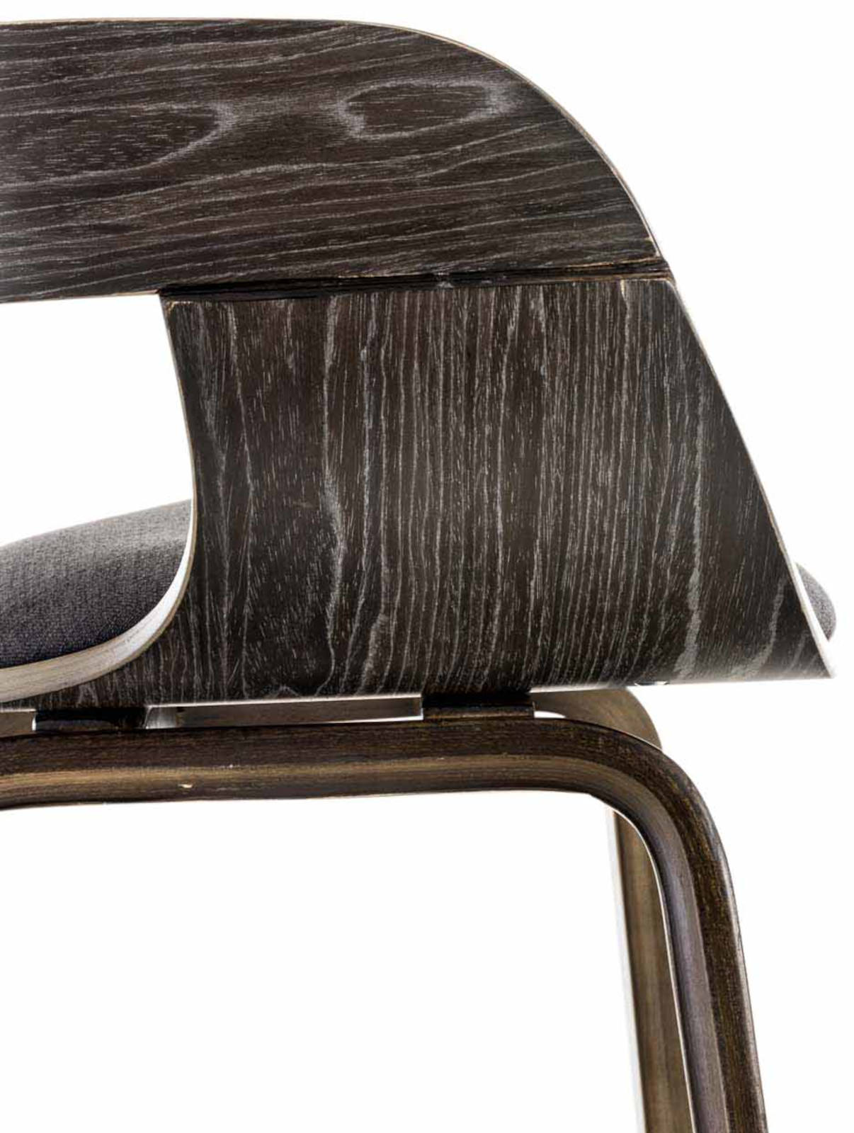 Set de 2 sillas de comedor Kingston de tela y madera