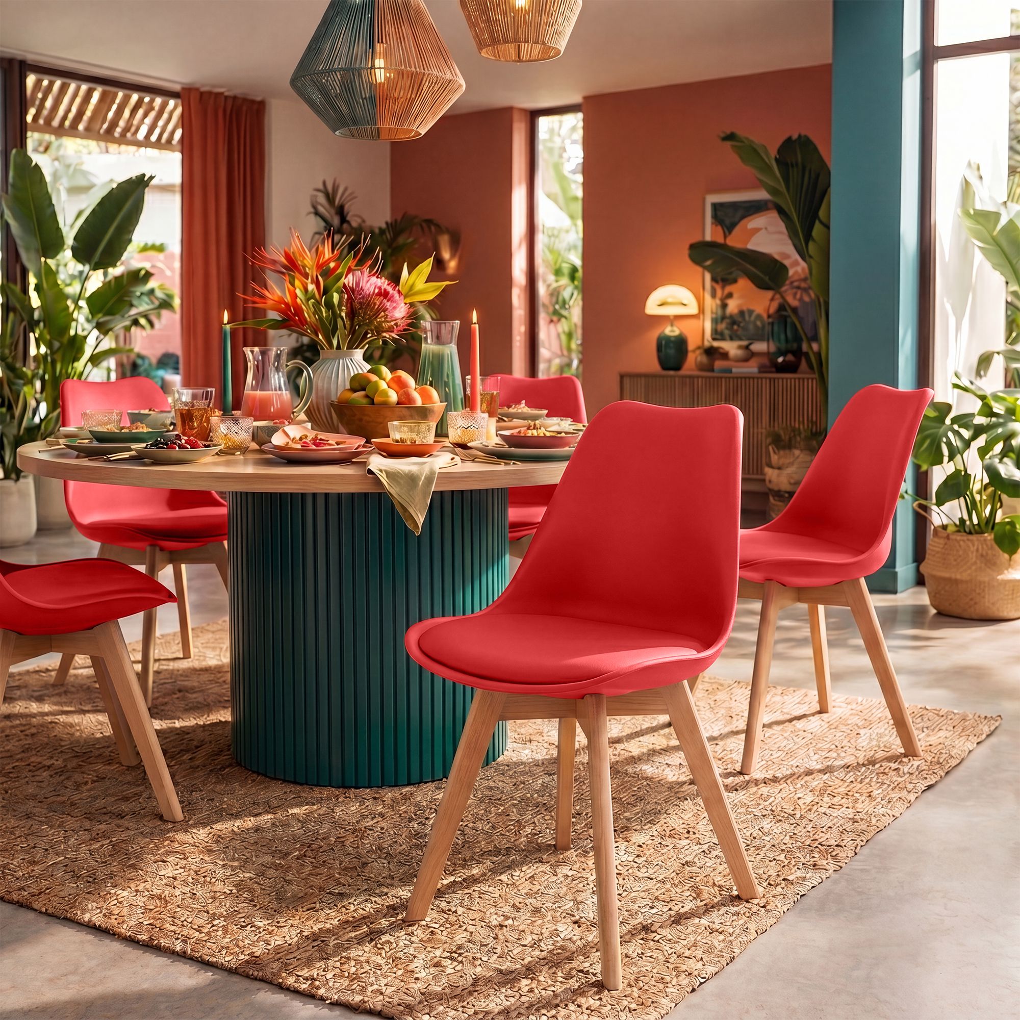 Silla de comedor Linares elegante, cómoda y fácil de limpiar Ideal para tu hogar