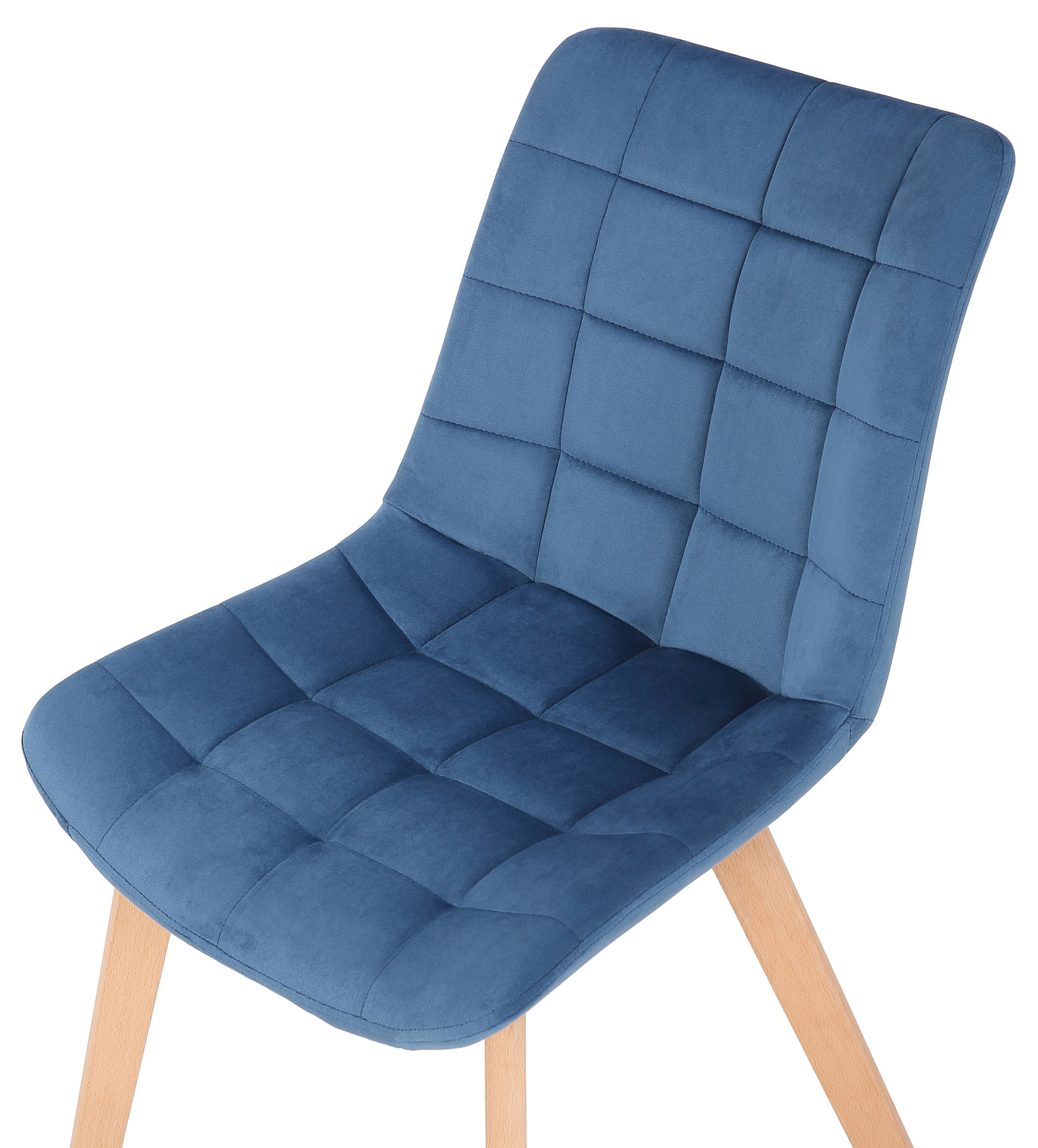 Silla de comedor Passaic en terciopelo