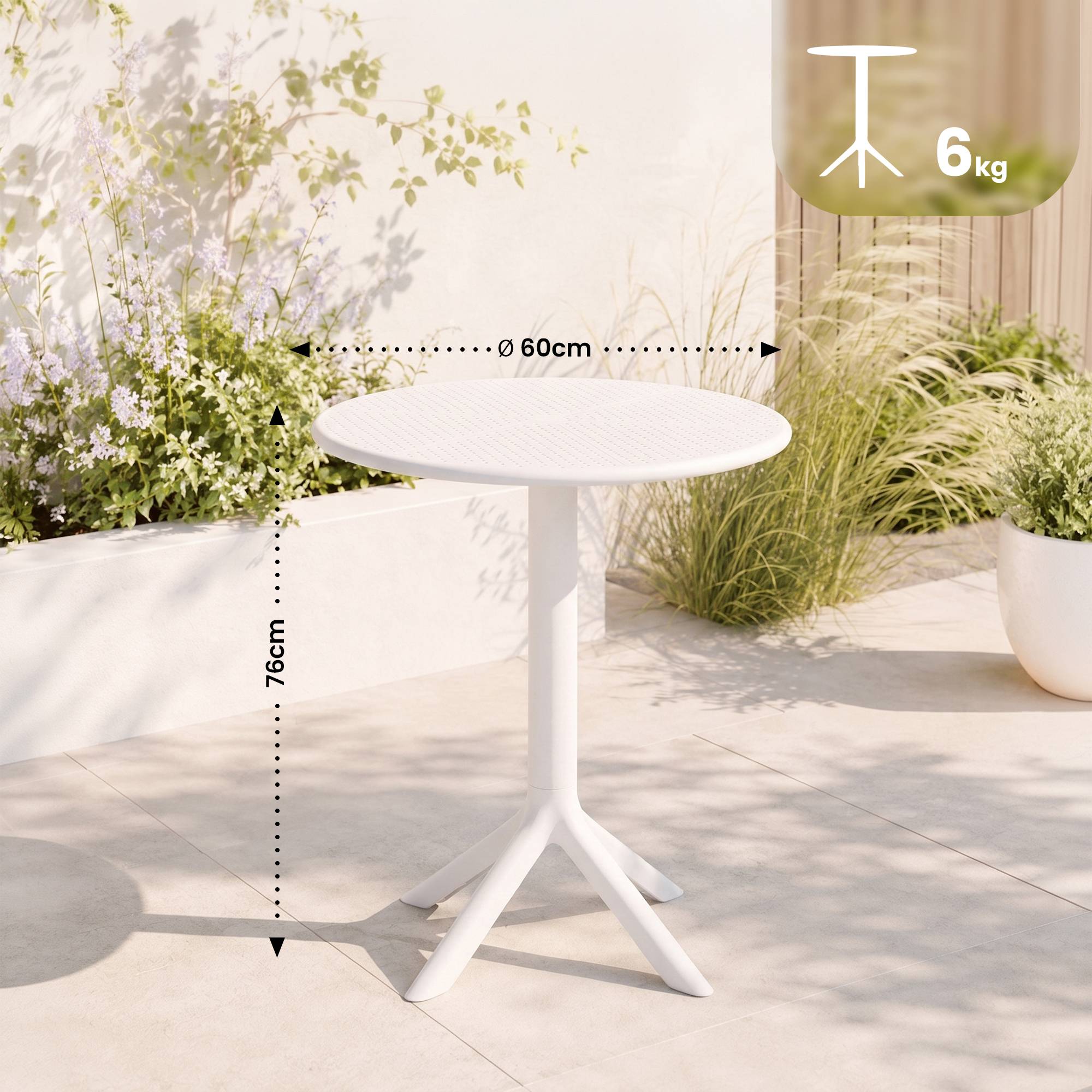 Mesa Lacota redonda 60 cm