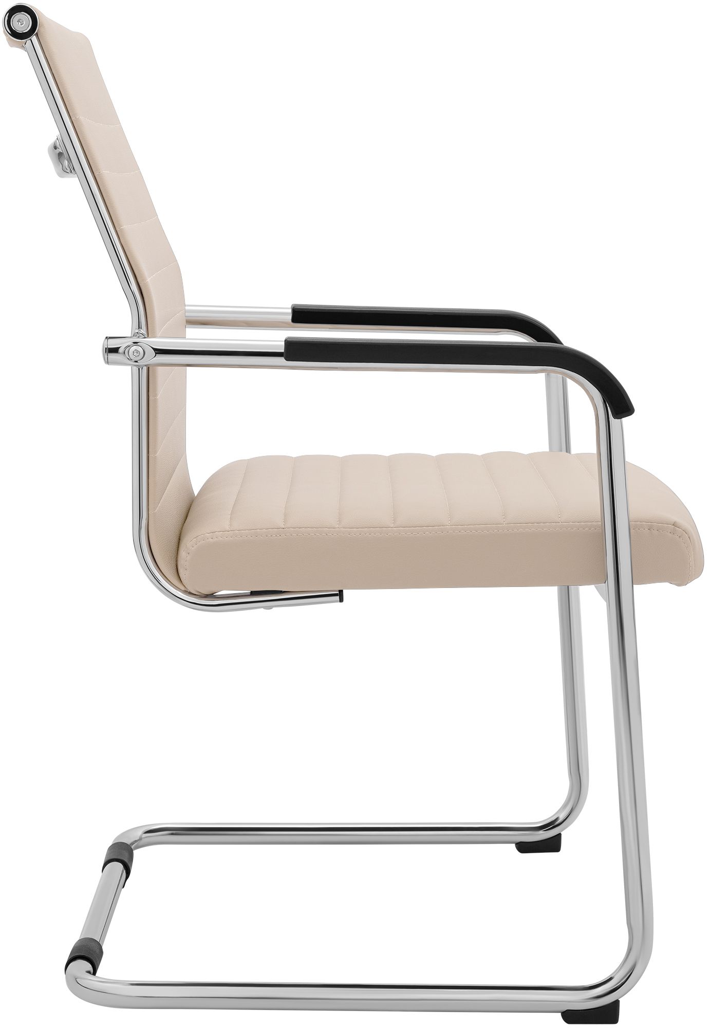 Silla cantilever Hakon en imitación de cuero elegante y cómoda para tu comedor o oficina