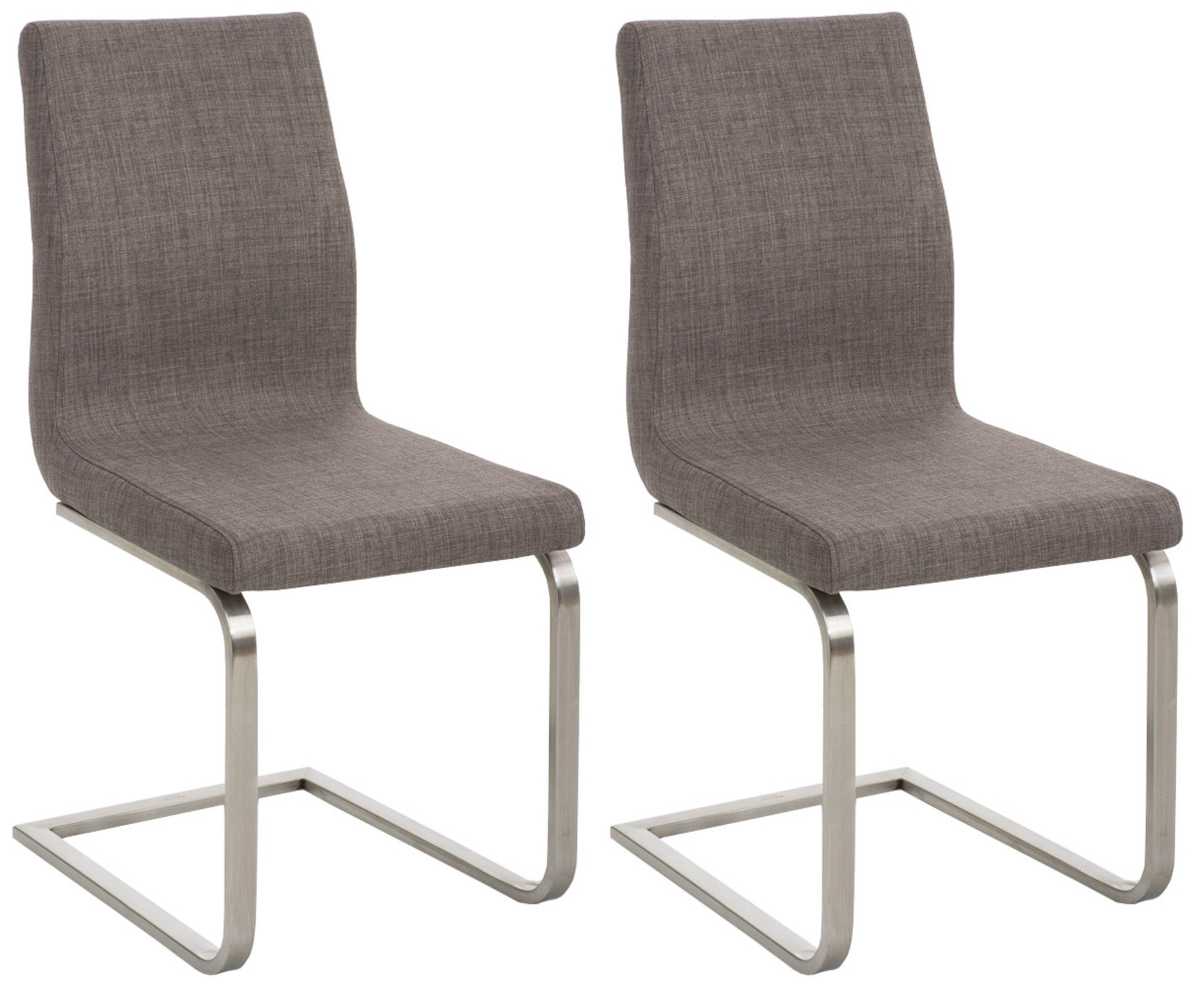 Juego de 2 sillas de comedor Belfort tapizadas en tela