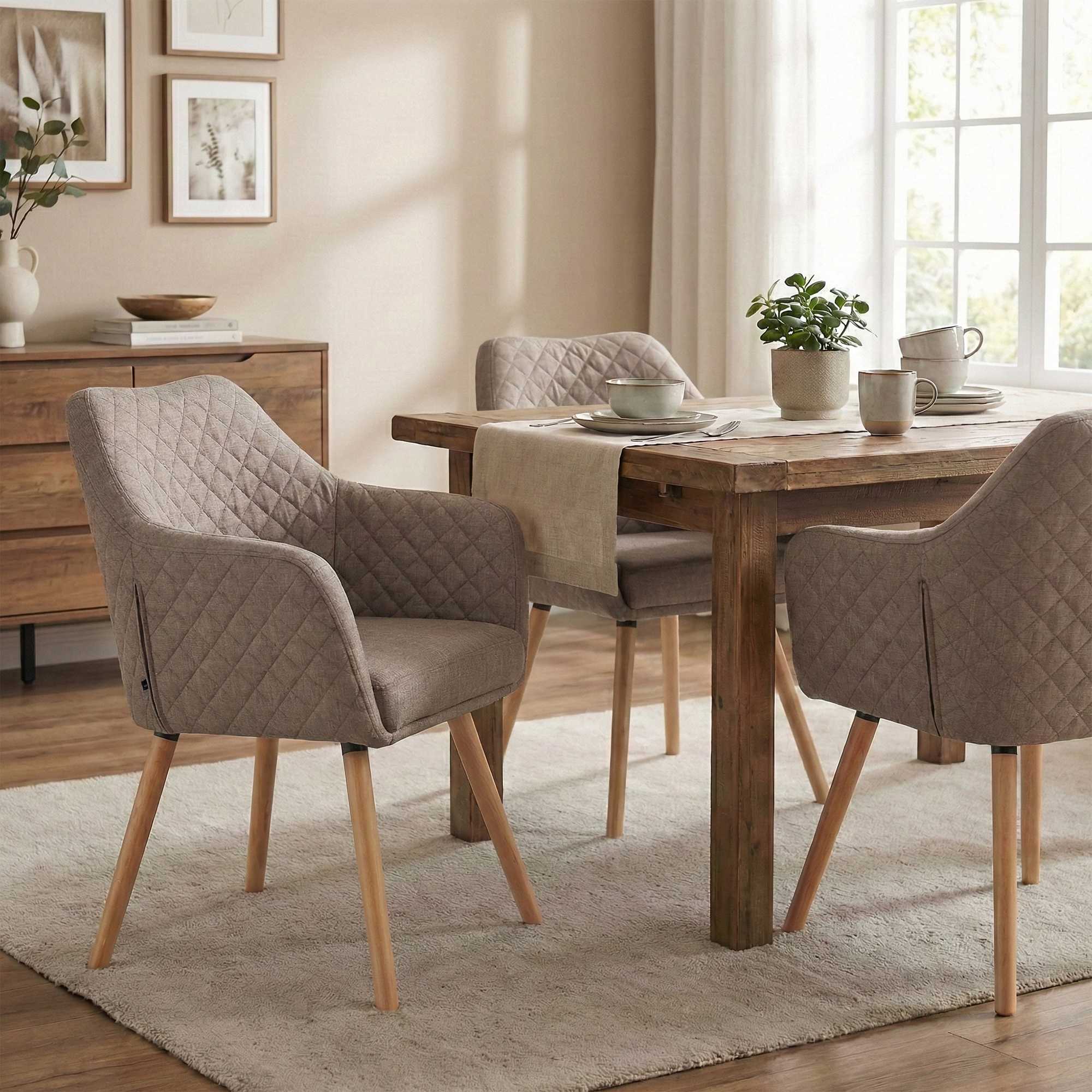 Silla de comedor Gent tela