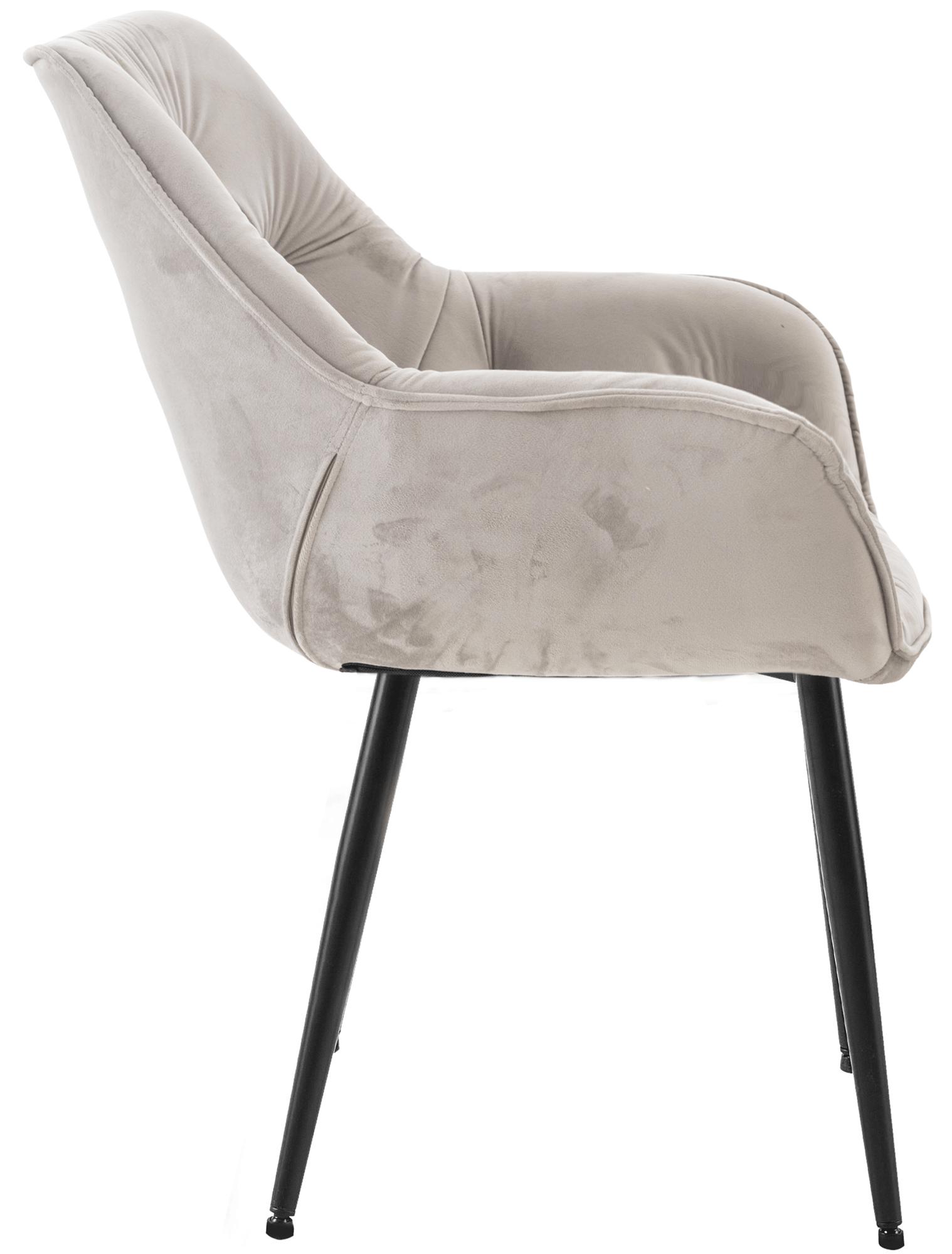 Set de 2 Sillas de comedor Tanna en terciopelo