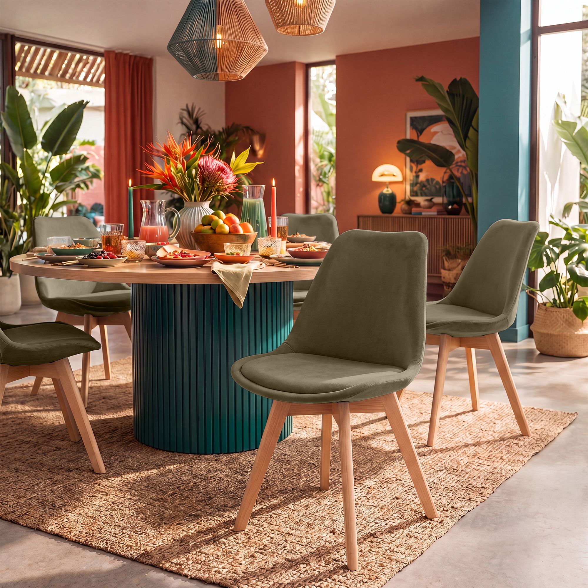Silla de comedor Linares elegante, cómoda y fácil de limpiar Ideal para tu hogar