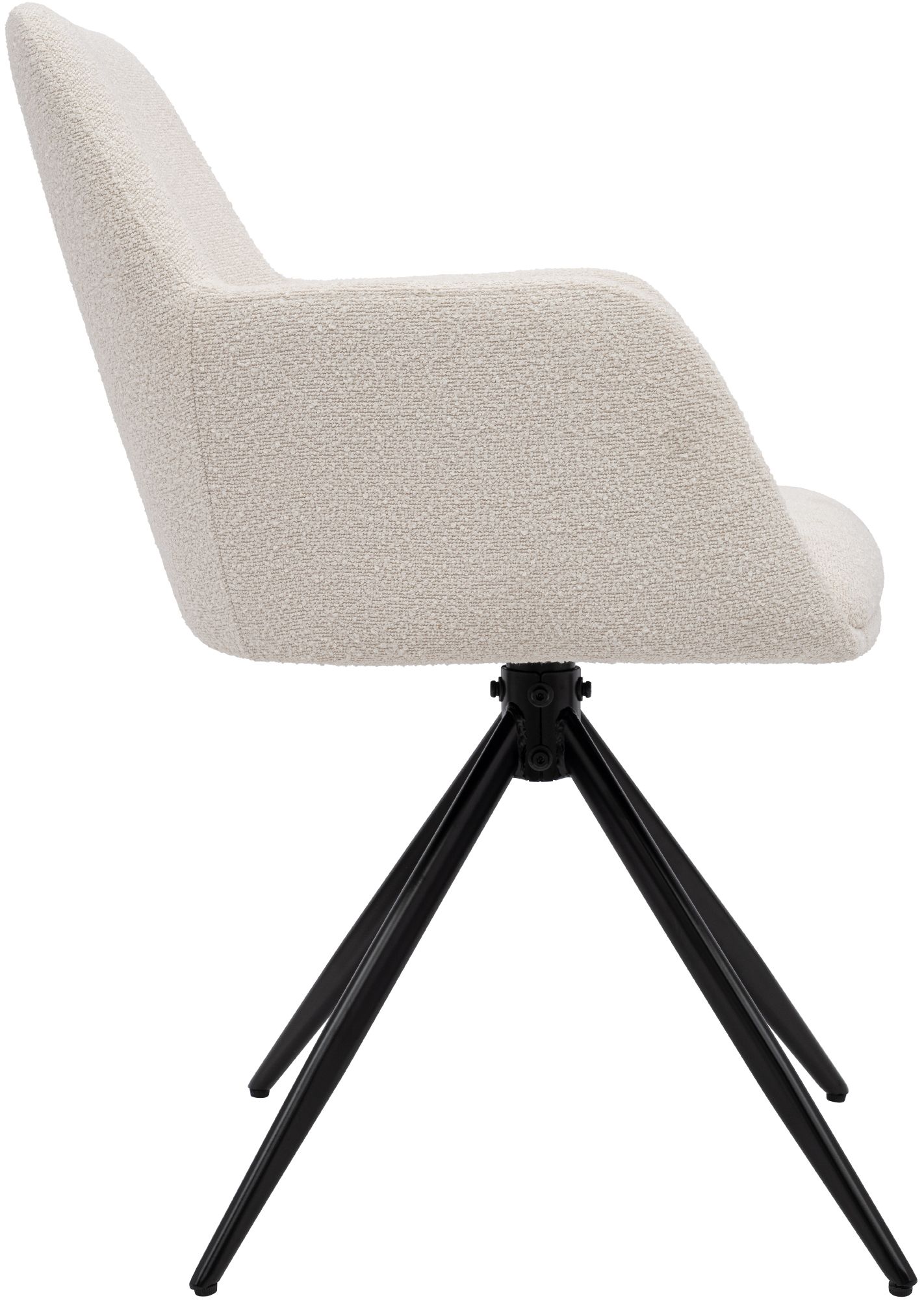 Silla de Comedor Olema de Tejido de Peluche