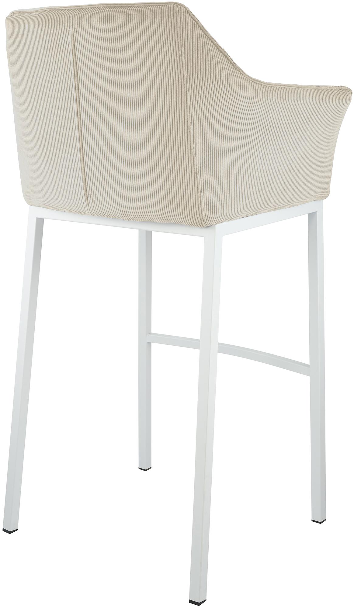 Taburete de bar Damaso Cord con base de cuatro patas