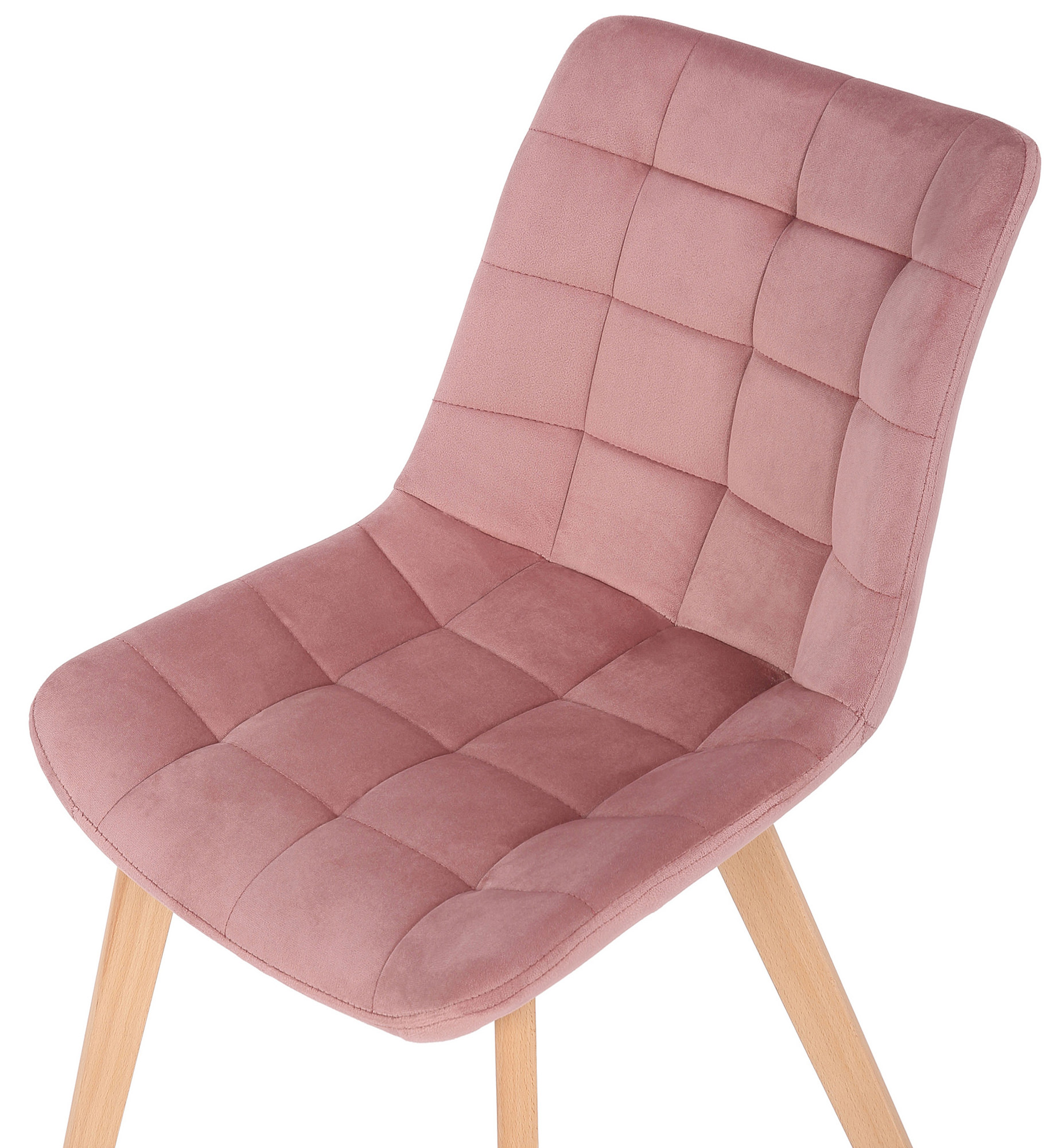 Silla de comedor Passaic en terciopelo