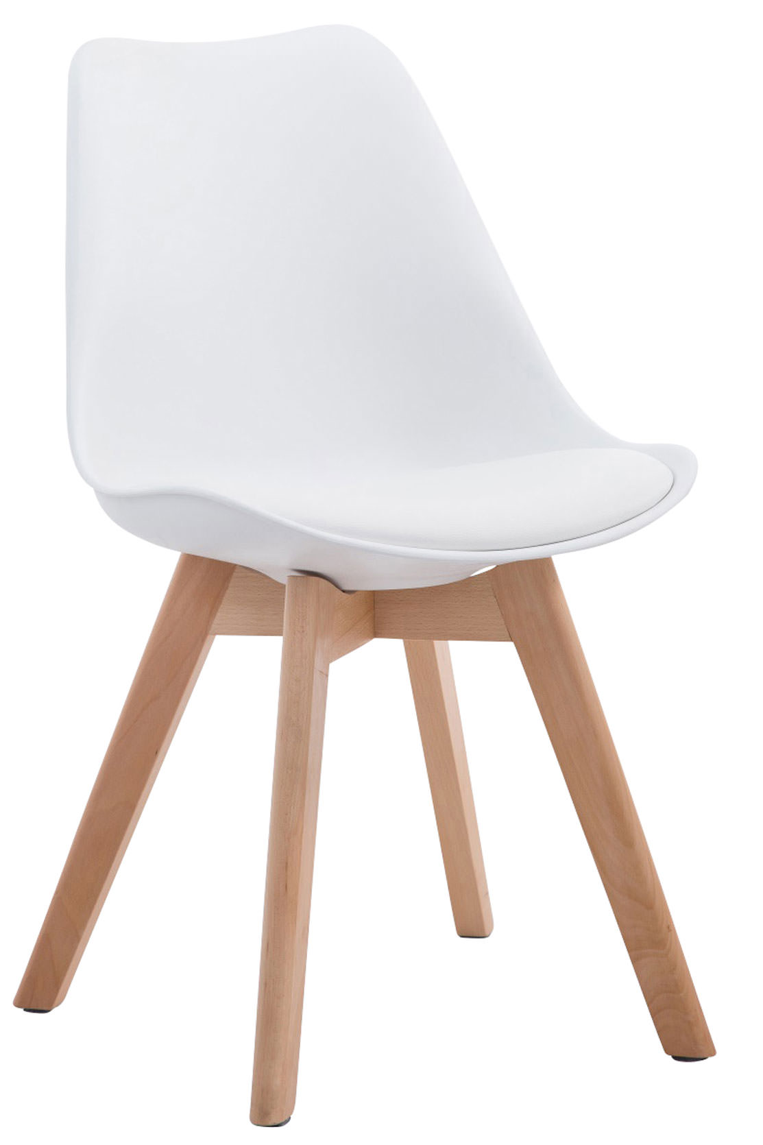 Set de 4 sillas de comedor Borneo en polipiel