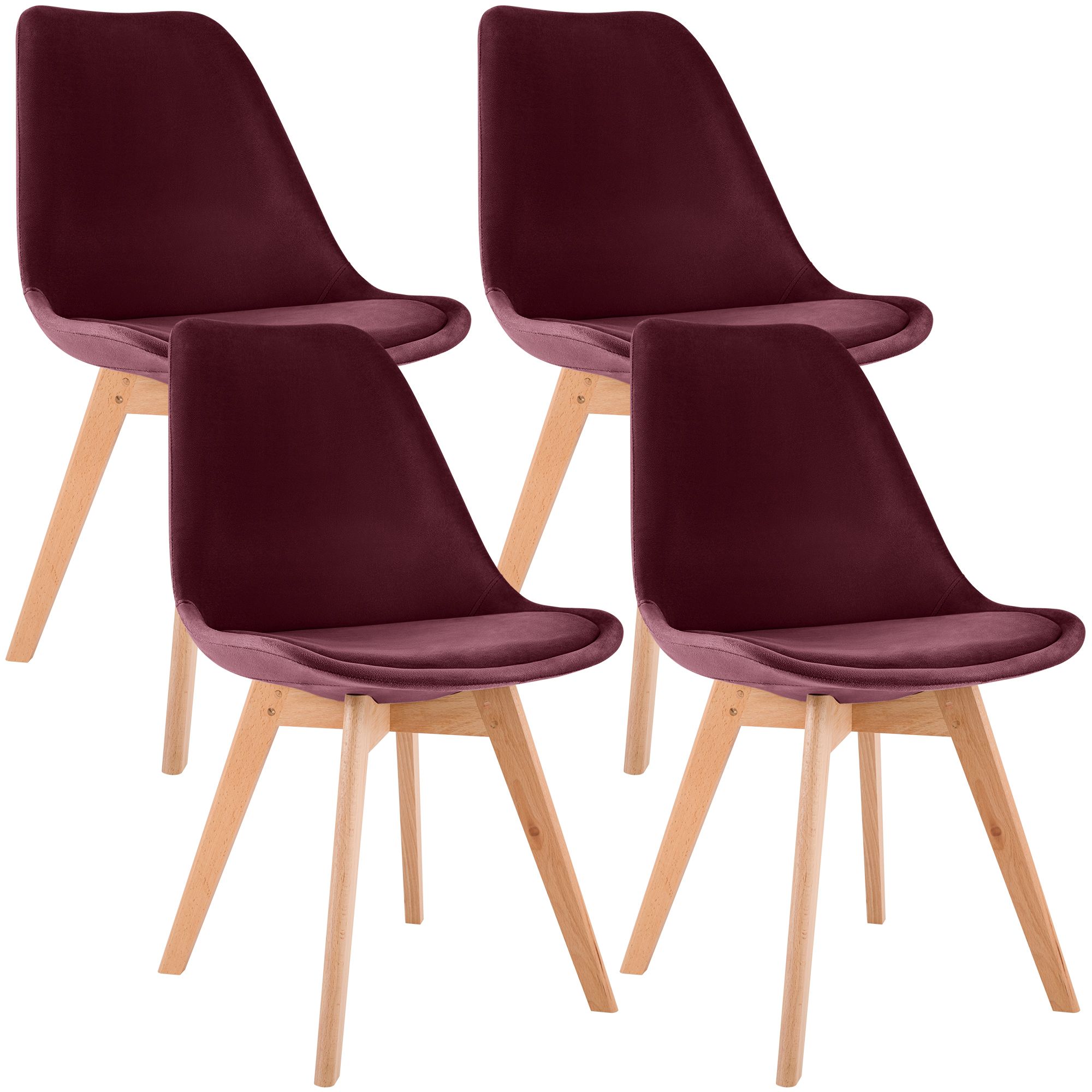 Juego de 4 sillas de comedor Linares