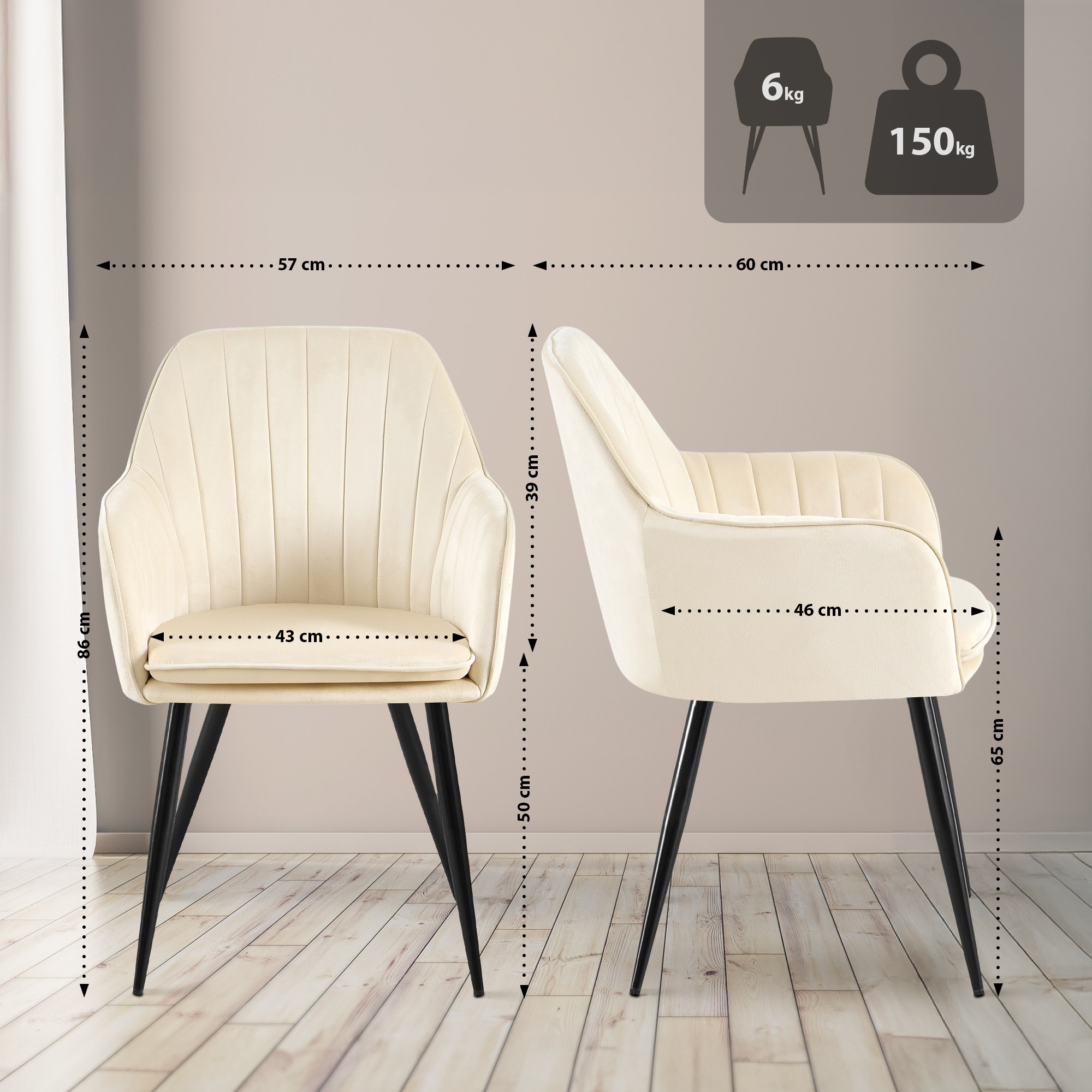 Silla de comedor Cheryl