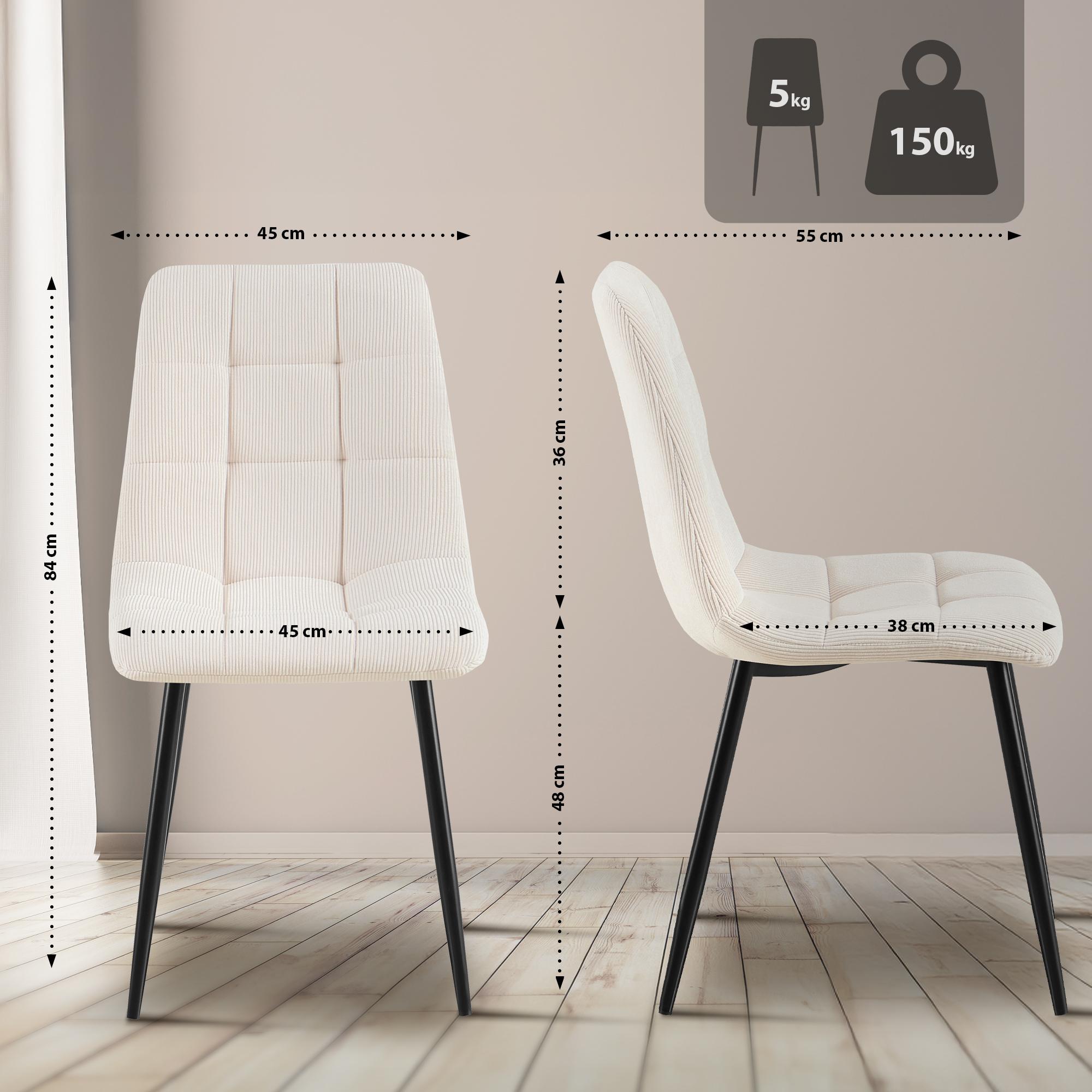 Silla de comedor Antibes Cord