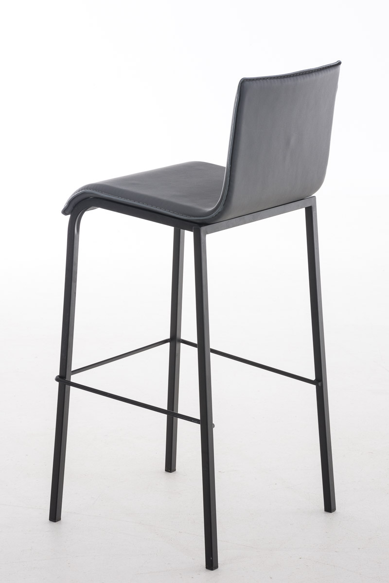 Taburete Avola con Base de Metal Negro