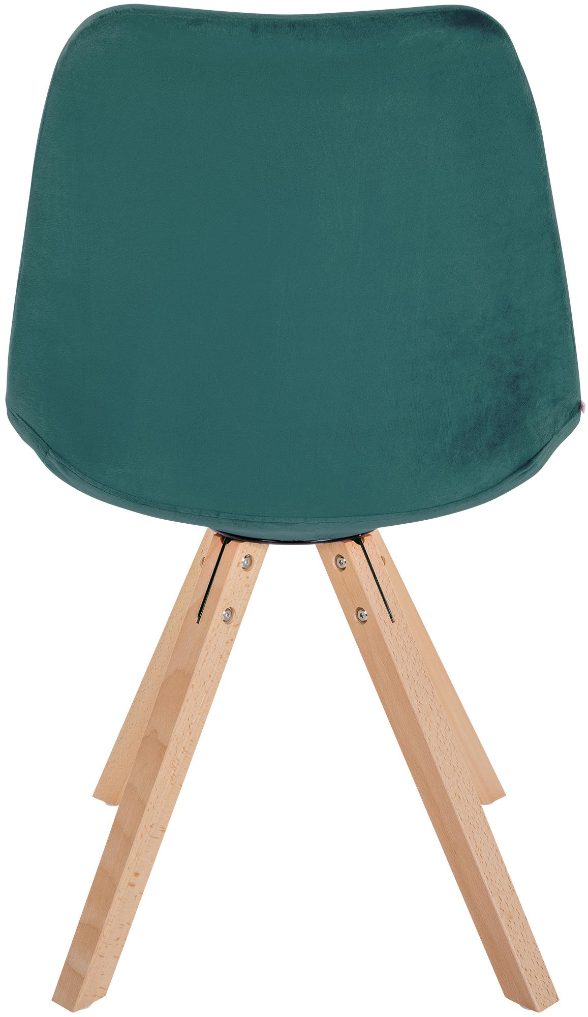 Pack de 4 sillas de salón Sofia en terciopelo
