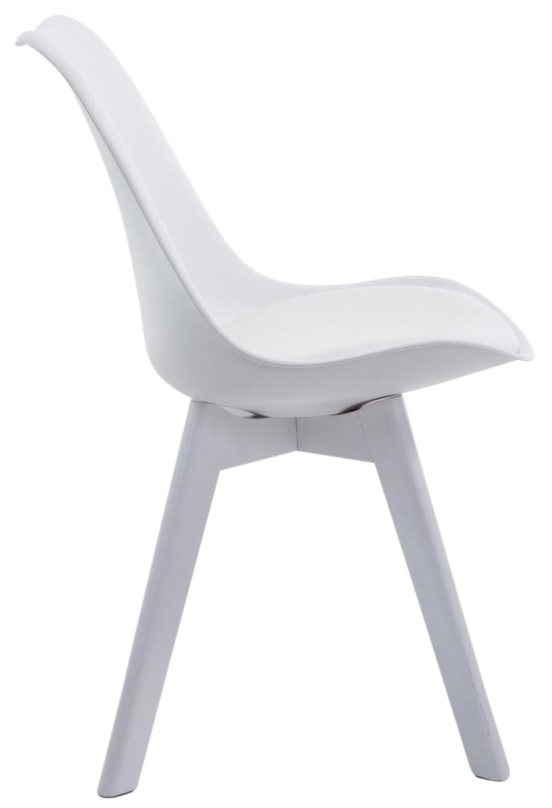 Set de 4 sillas de comedor Borneo en polipiel