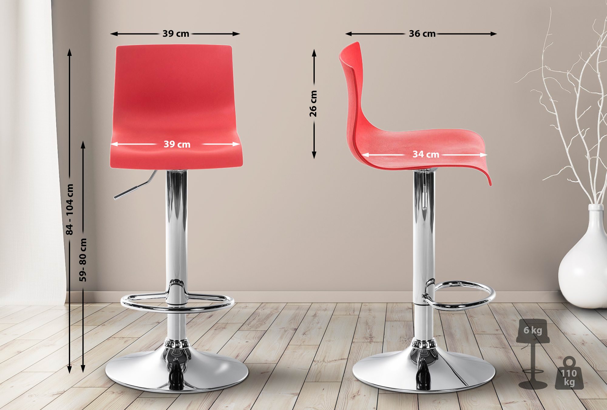 Taburete de bar Hover