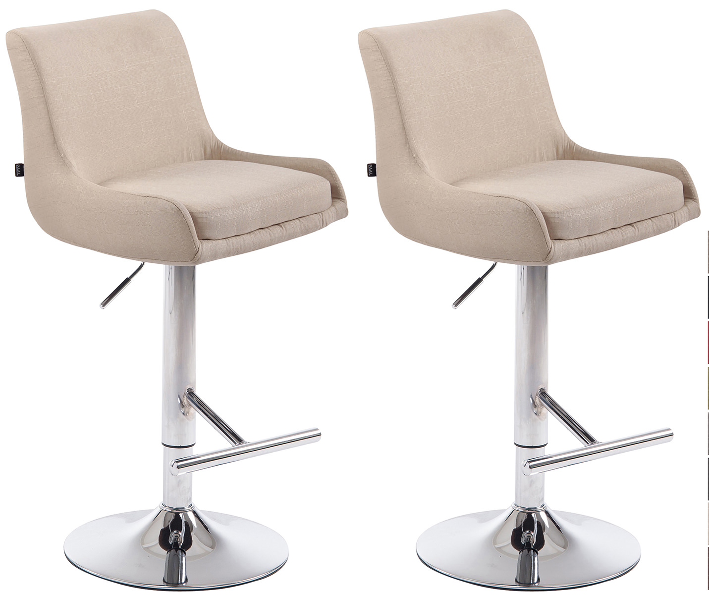 Set de 2 Taburetes Club en Tela