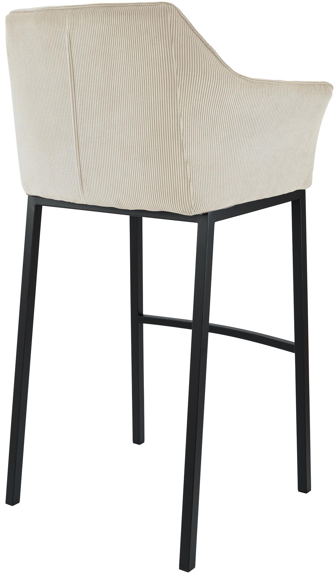 Taburete de bar Damaso Cord con base de cuatro patas