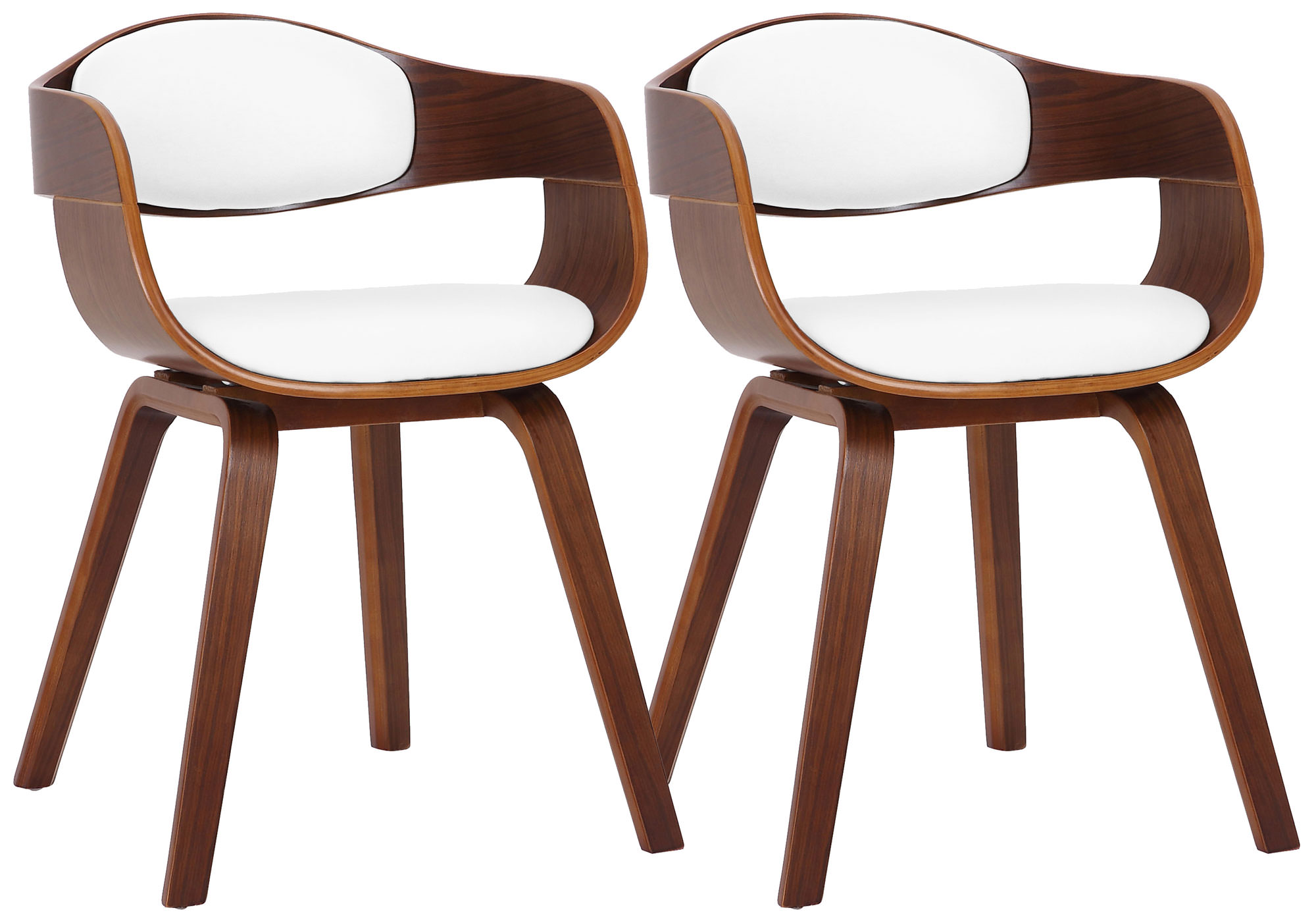 Set de 2 sillas de salón Kingston en polipiel