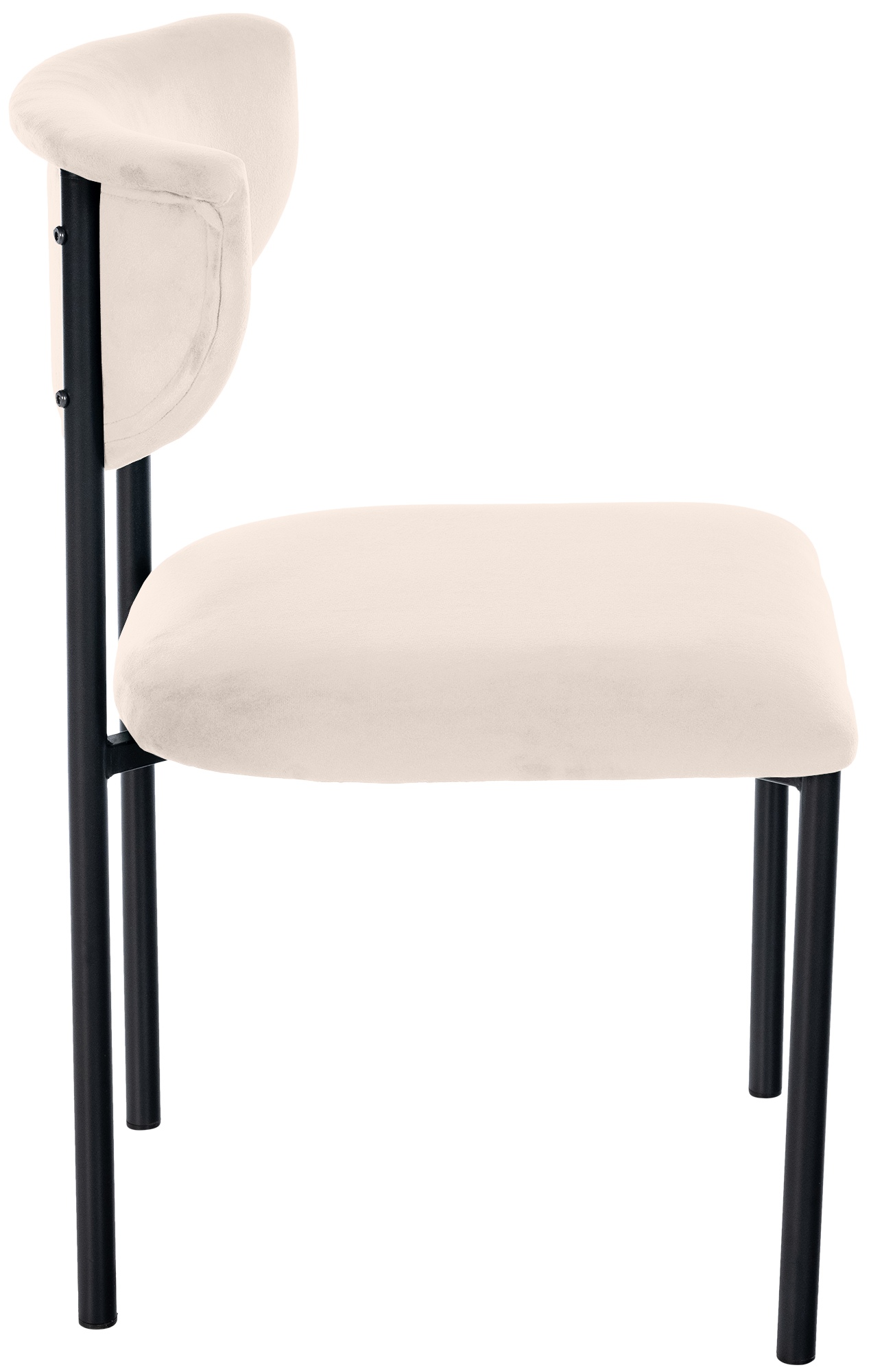 Juego de 2 sillas de comedor Gambell terciopelo
