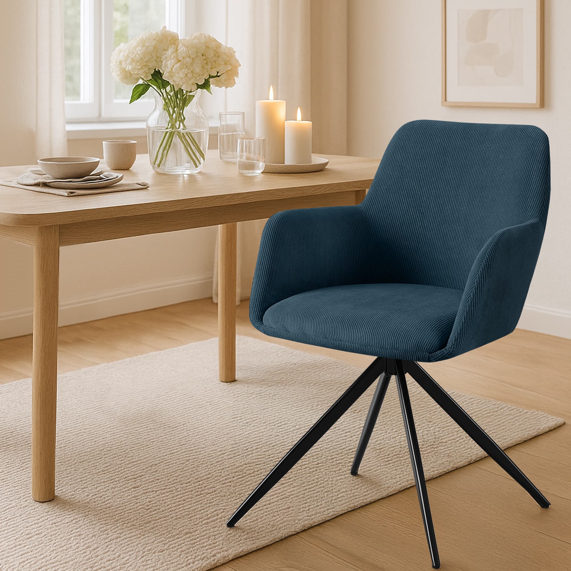 Silla de comedor Olema Cord