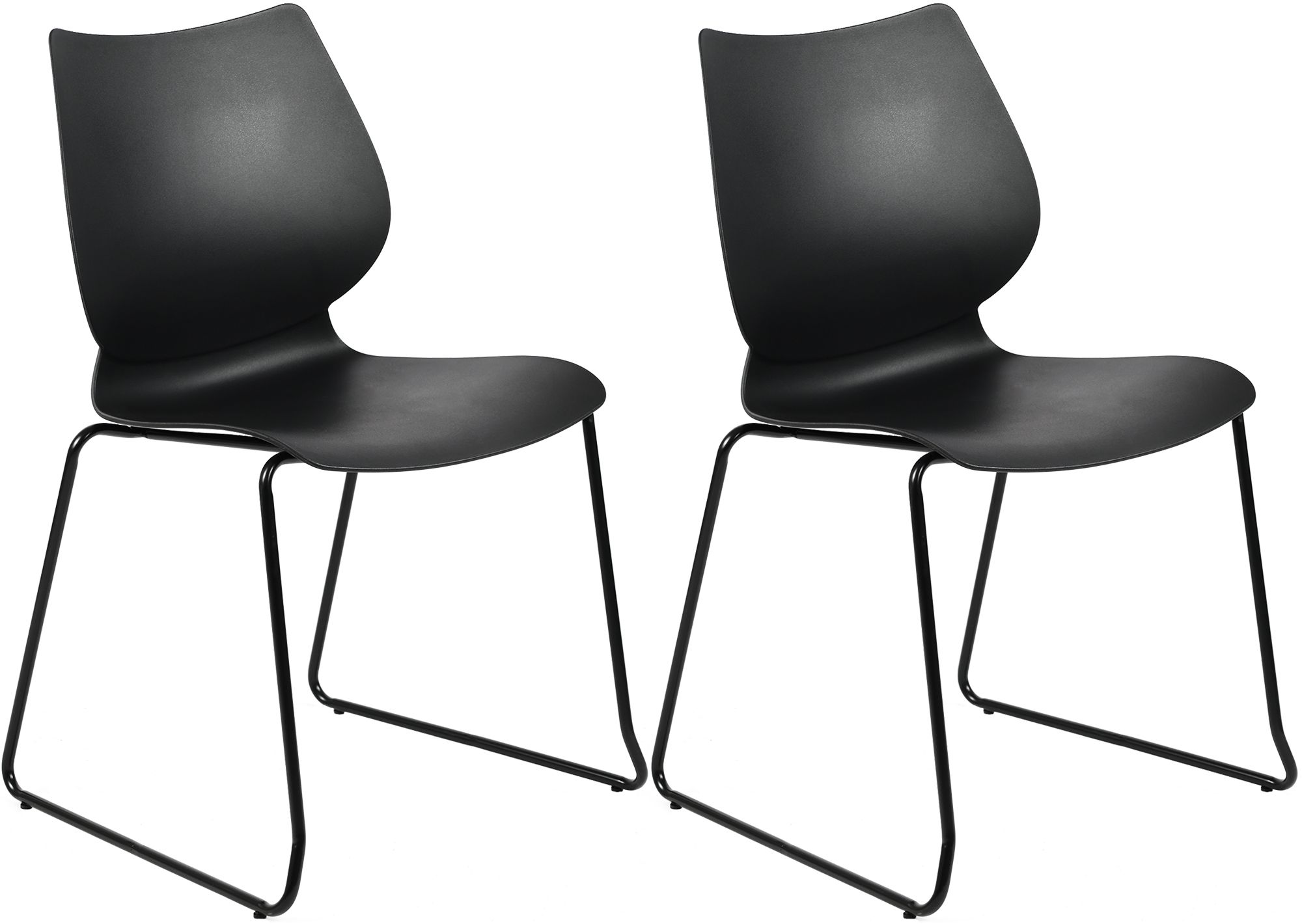 Set de 2 sillas apilables Houma