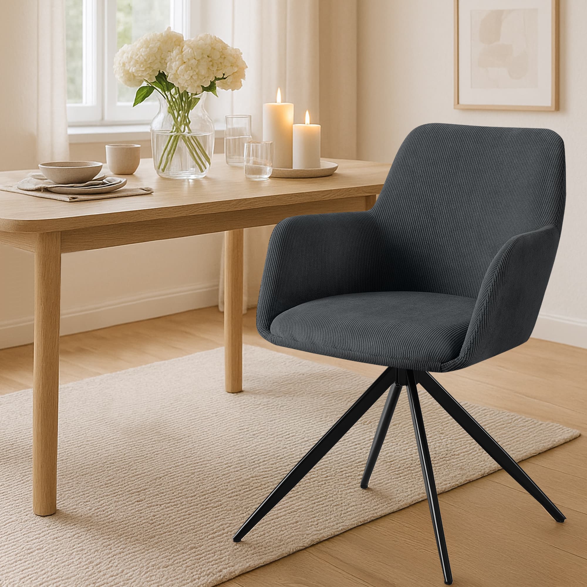 Silla de comedor Olema Cord