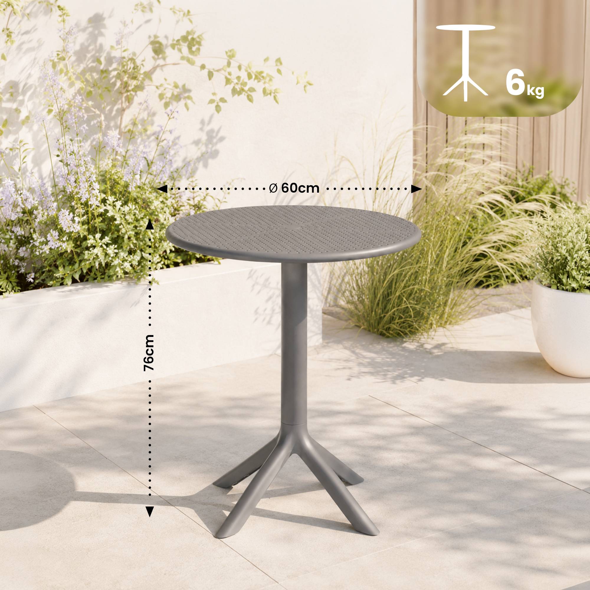 Mesa Lacota redonda 60 cm