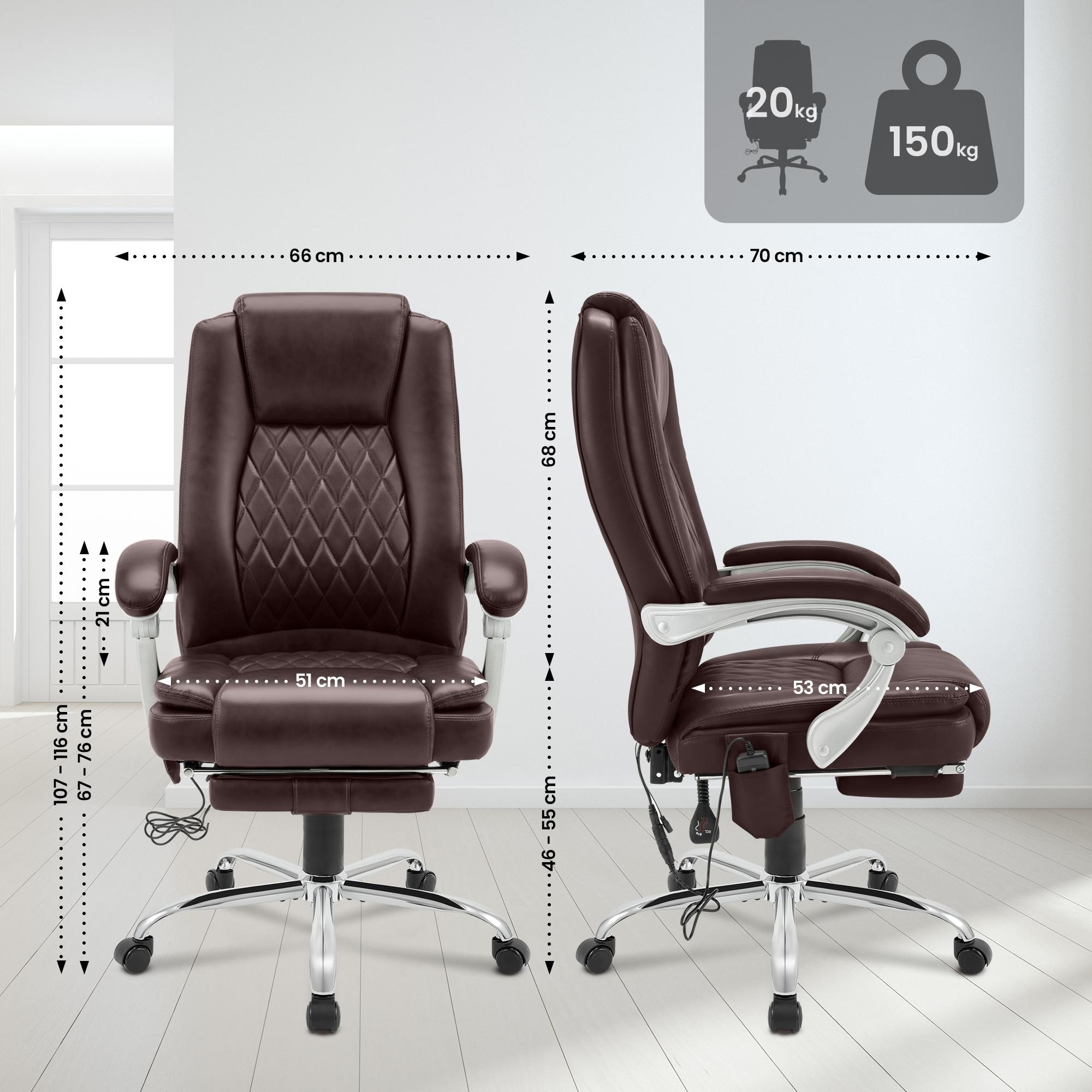 Silla de oficina Rubia con función de masaje