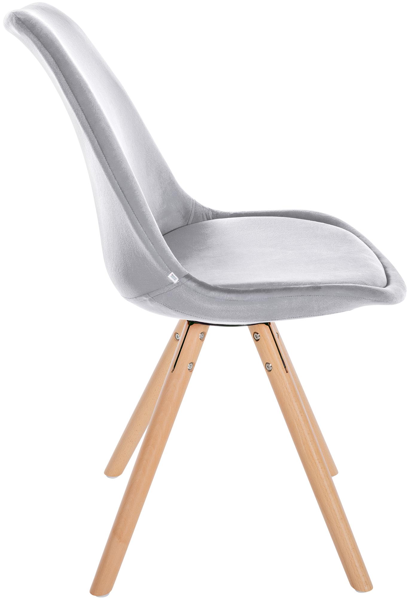 Silla de salón Sofia tapizada en terciopelo