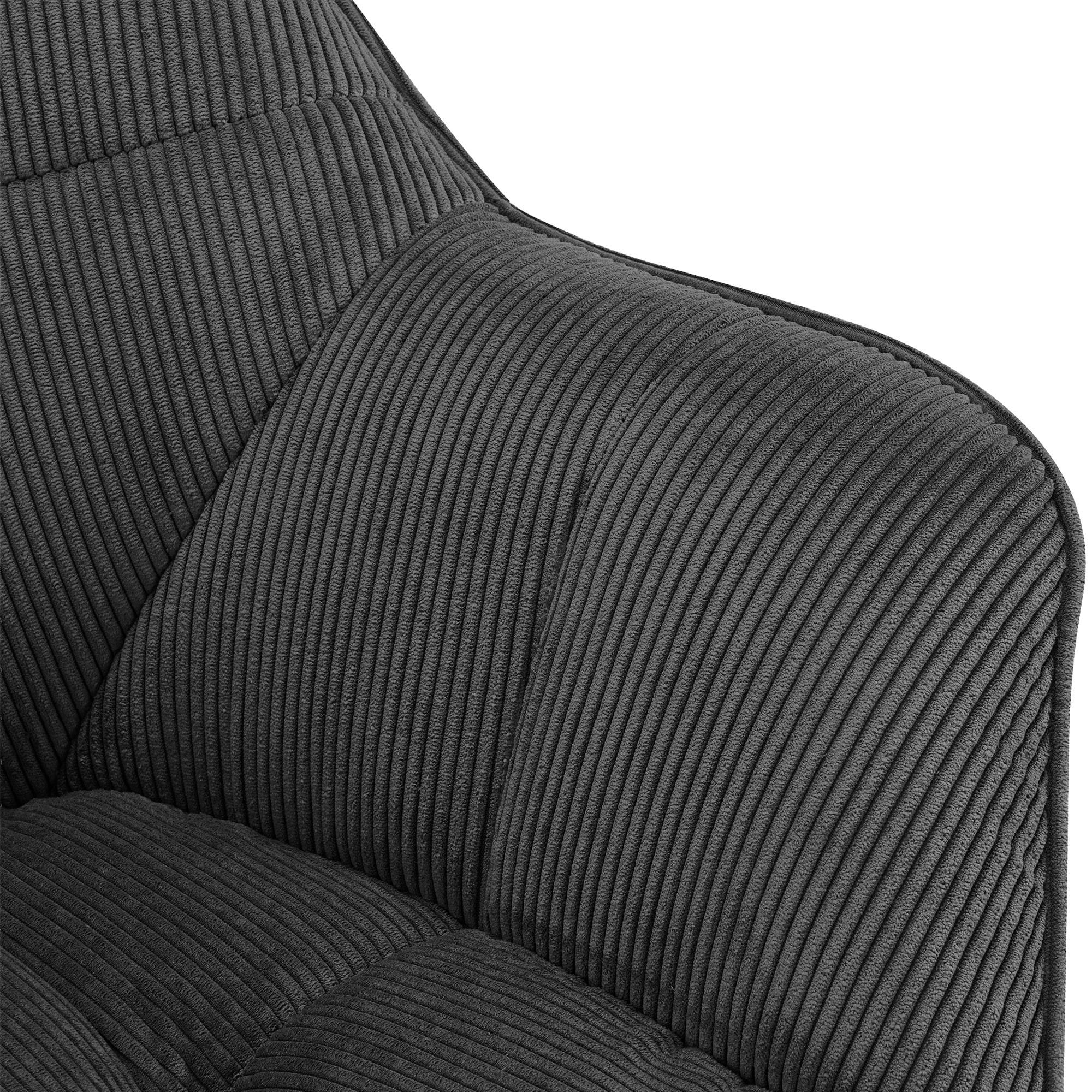 Silla de comedor Milford de pana: comodidad elegante y diseño moderno para tu hogar