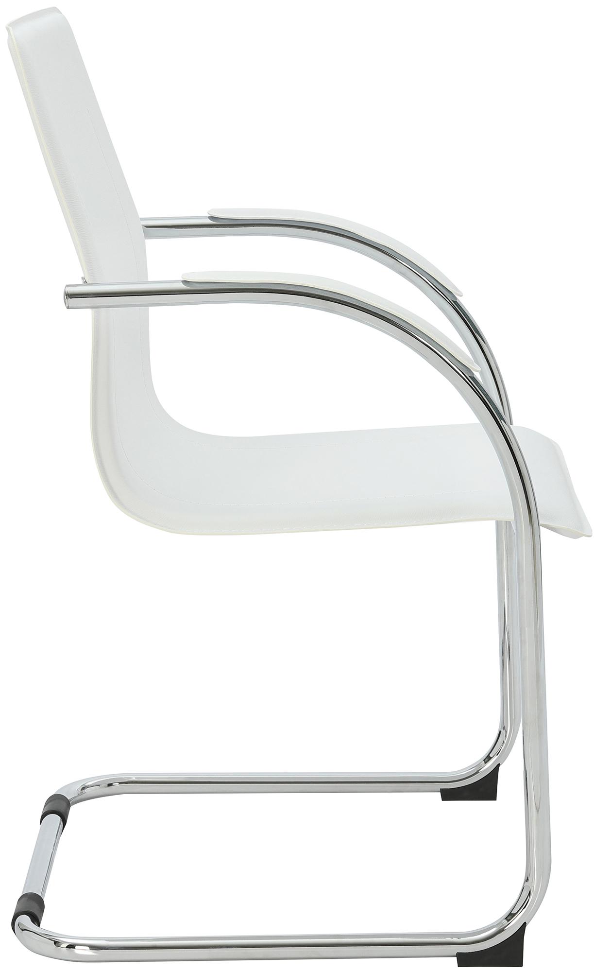 Silla cantilever Noeleen de piel sintetica