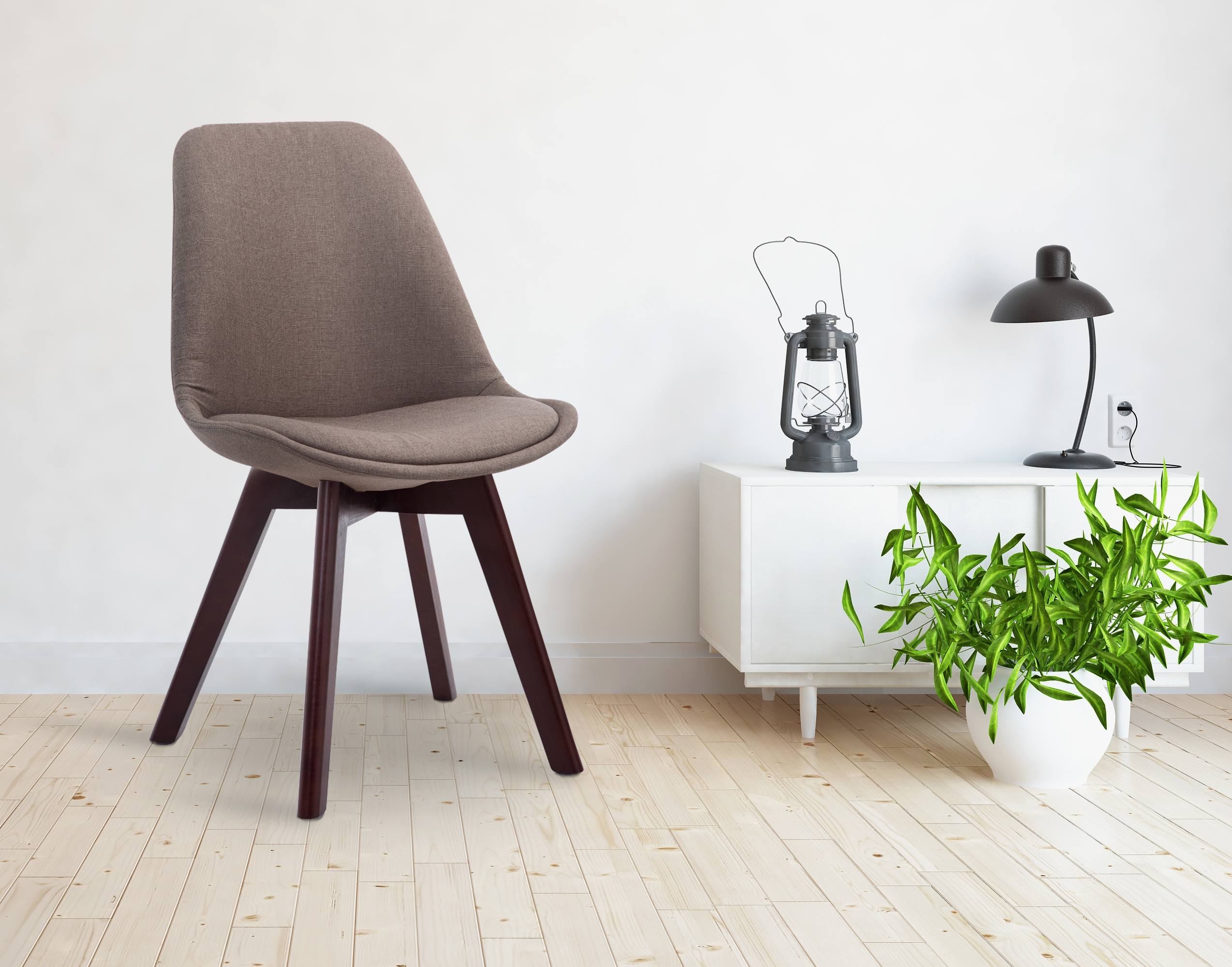 Silla De Comedor Borneo V2 En Tela
