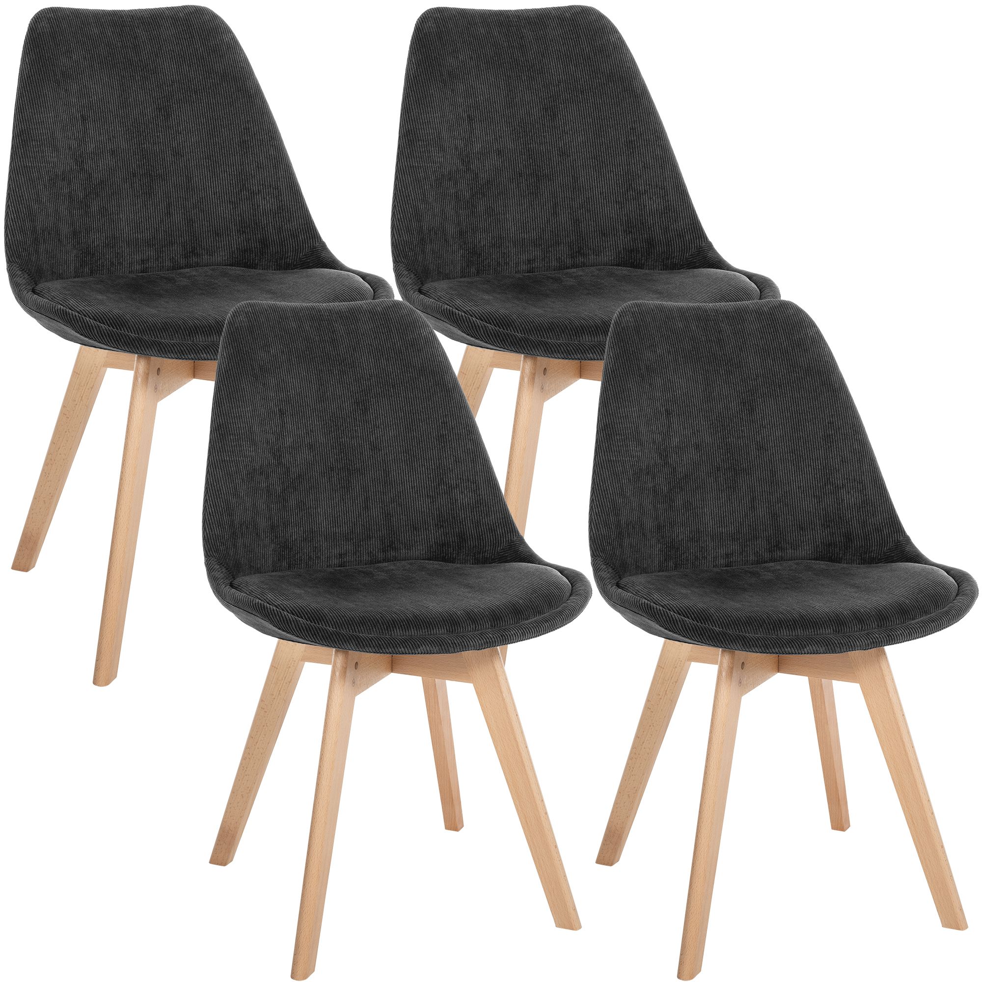 Juego de 4 sillas de comedor Linares