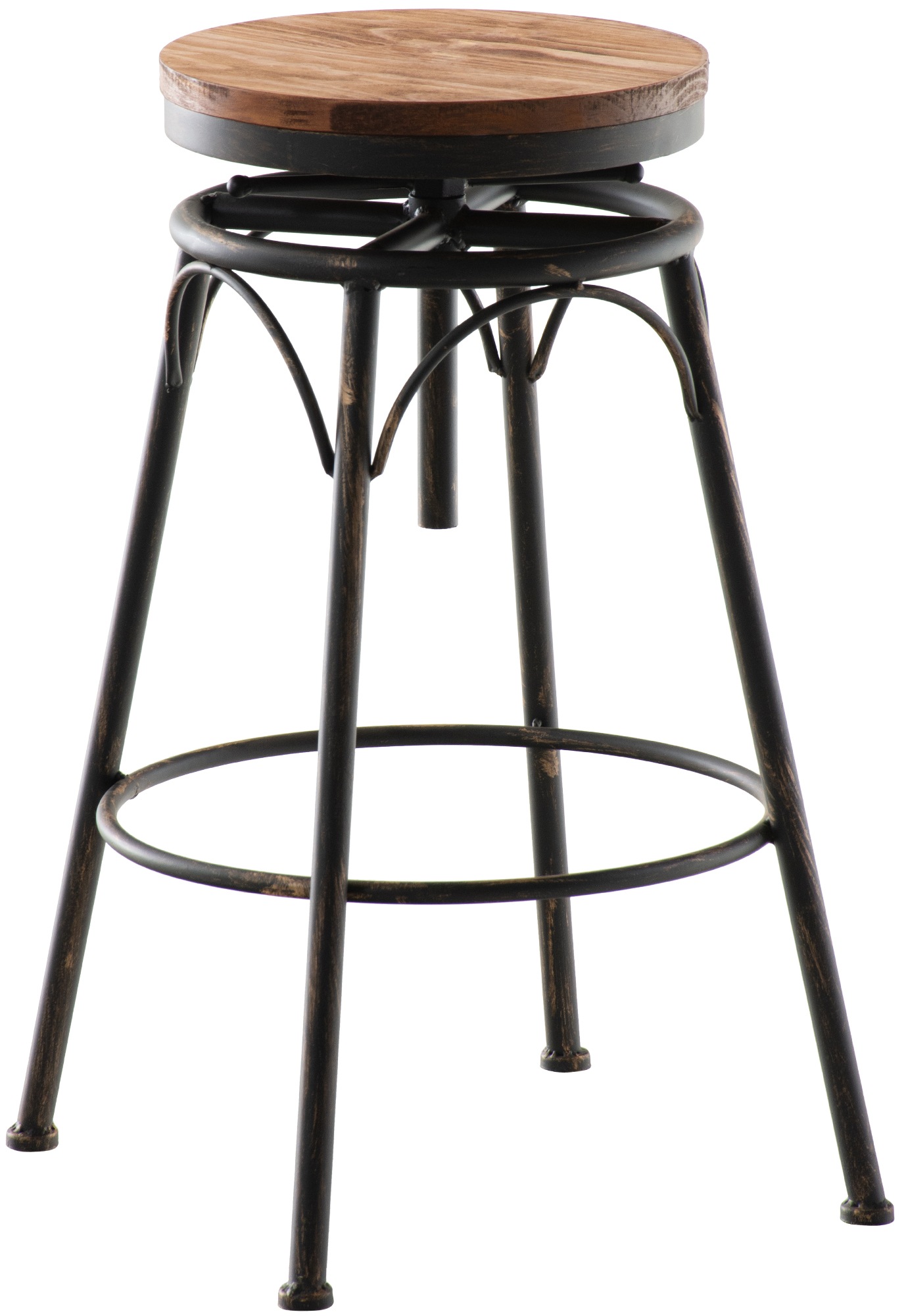 Set de 2 Taburetes de bar Beam de metal y madera