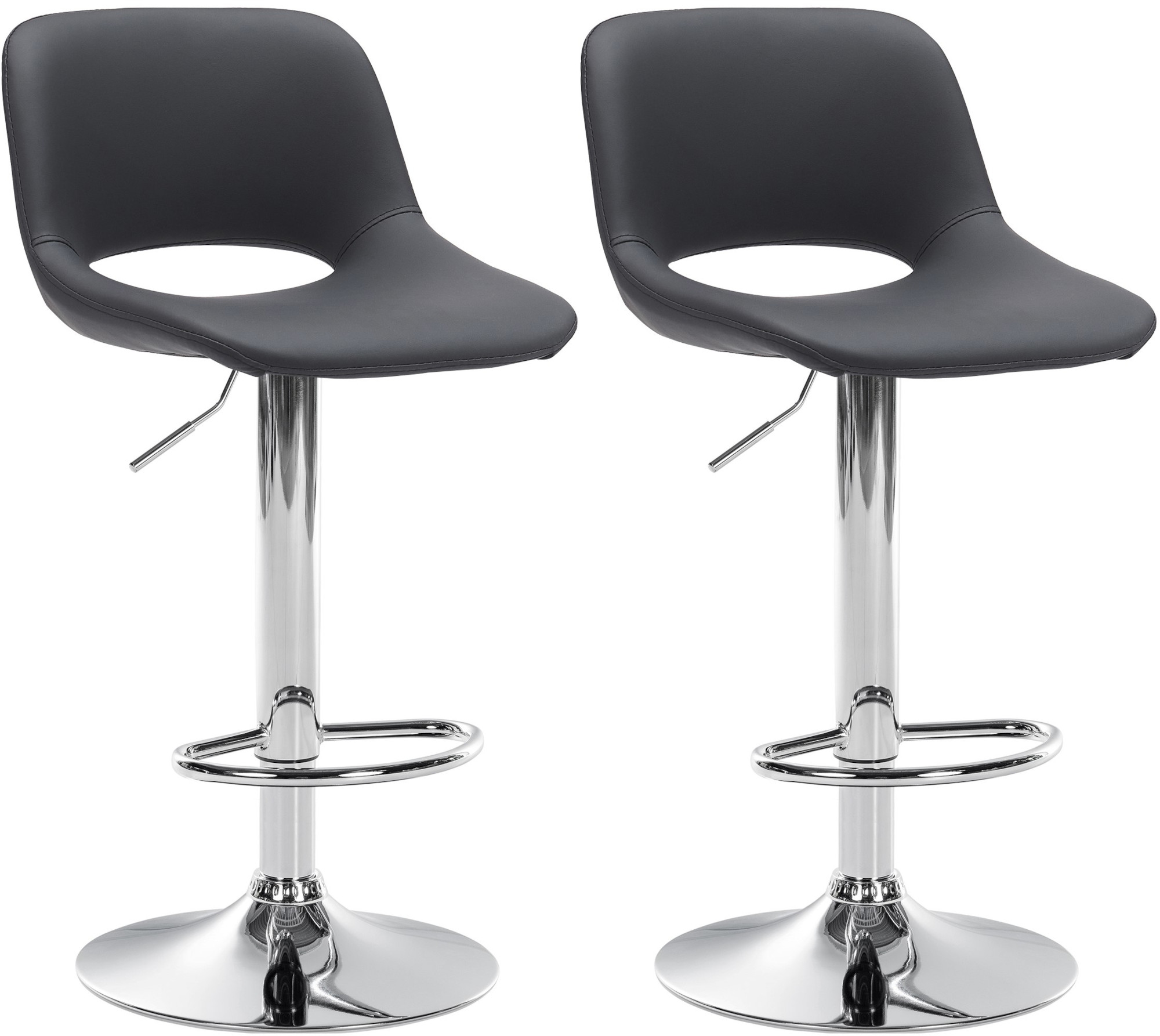 Set de 2 Taburetes de bar Camden En Polipiel