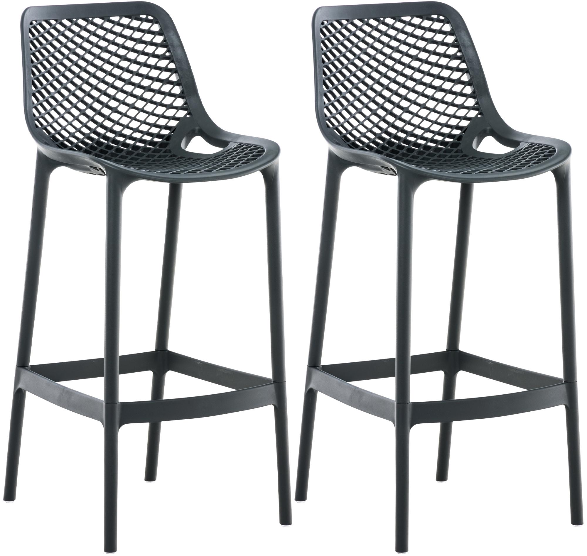 Juego de 2 taburetes de bar para exterior Air