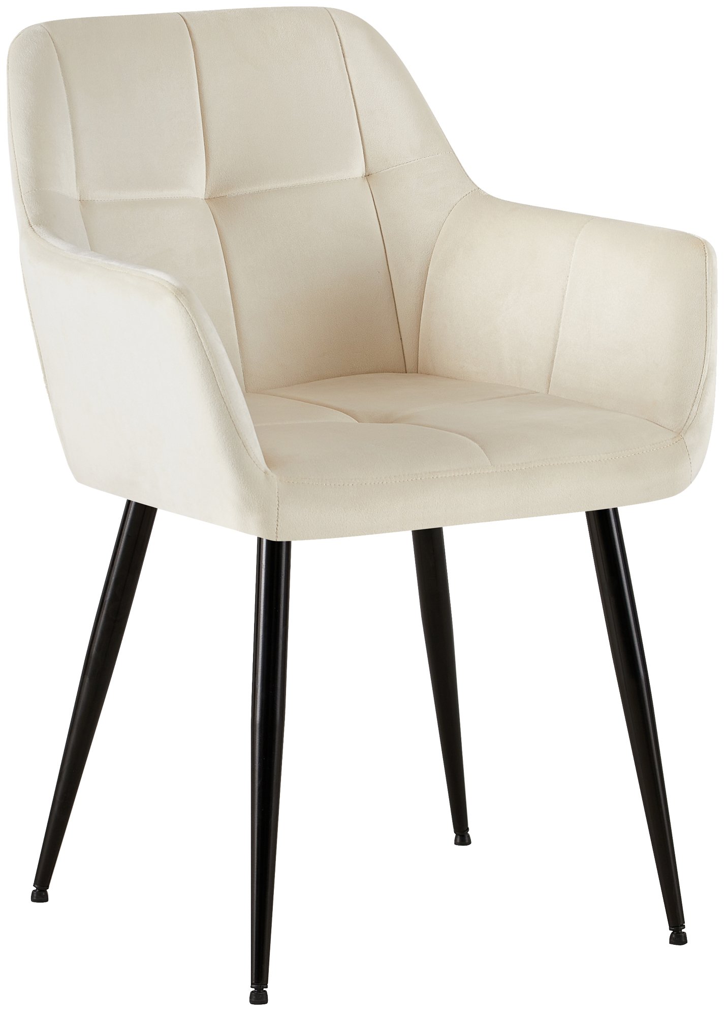 Silla de salón Emia en terciopelo