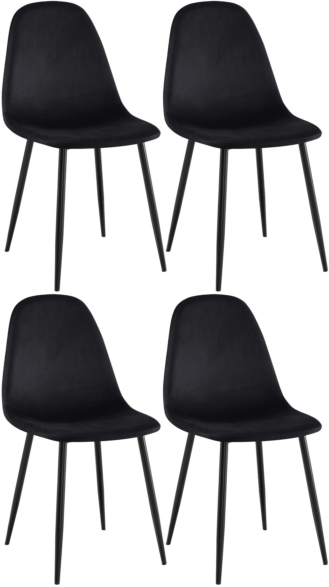 Conjunto de 4 sillas de comedor Napier