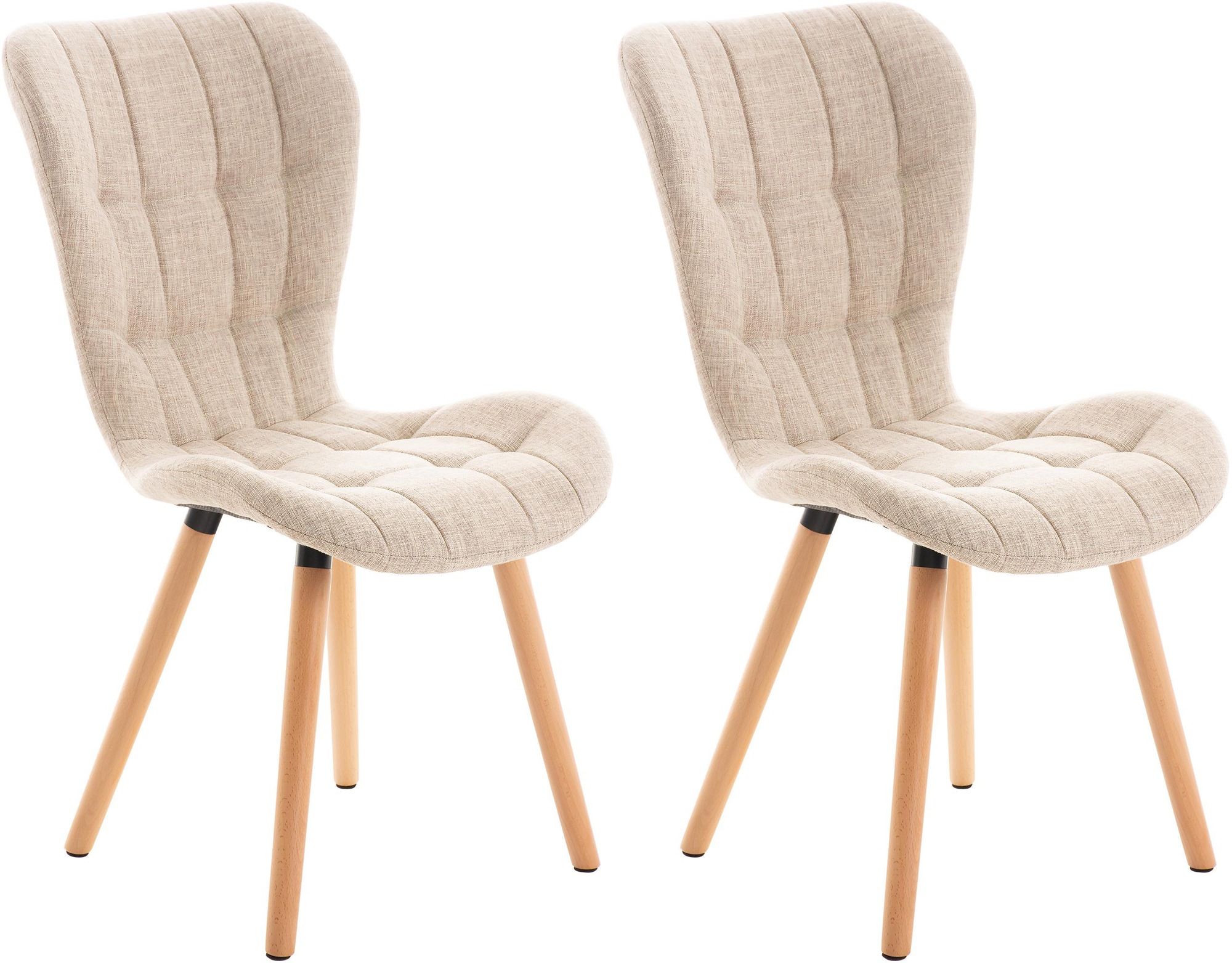 Set de 2 sillas de comedor Elda